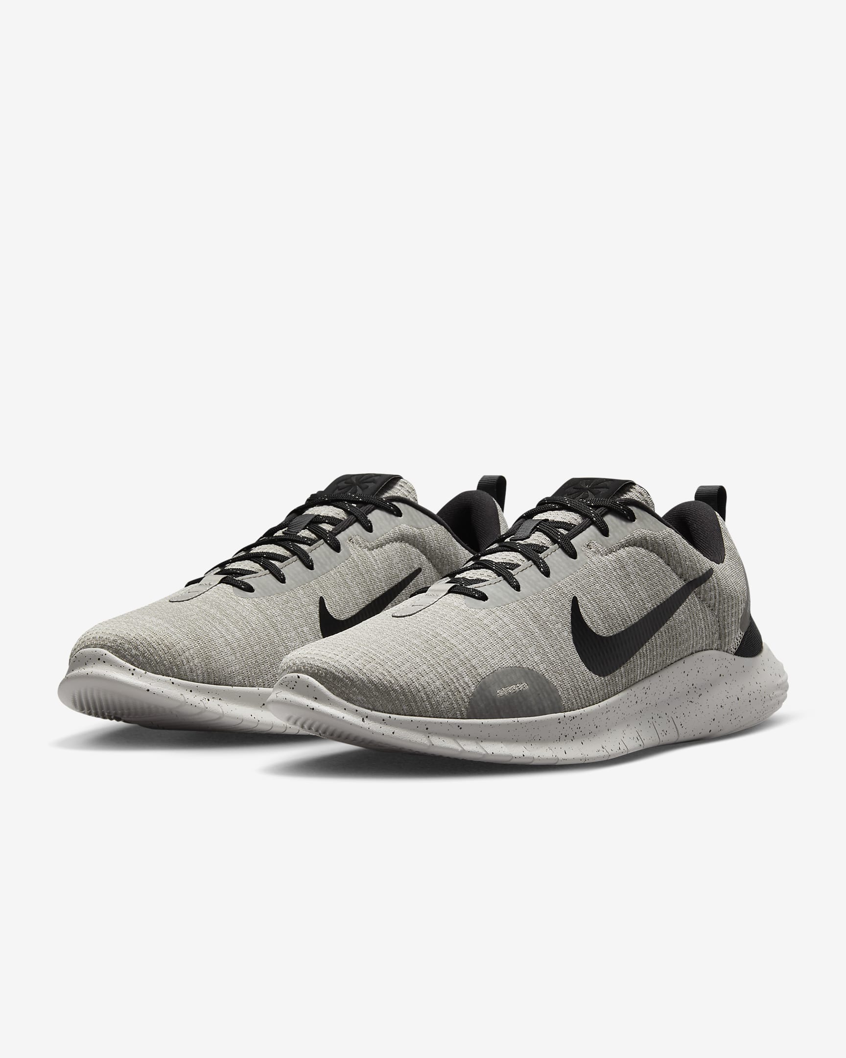 Nike Flex Experience Run 12 Men's Road Running Shoes (Extra Wide) - Light Iron Ore/Flat Pewter/Black