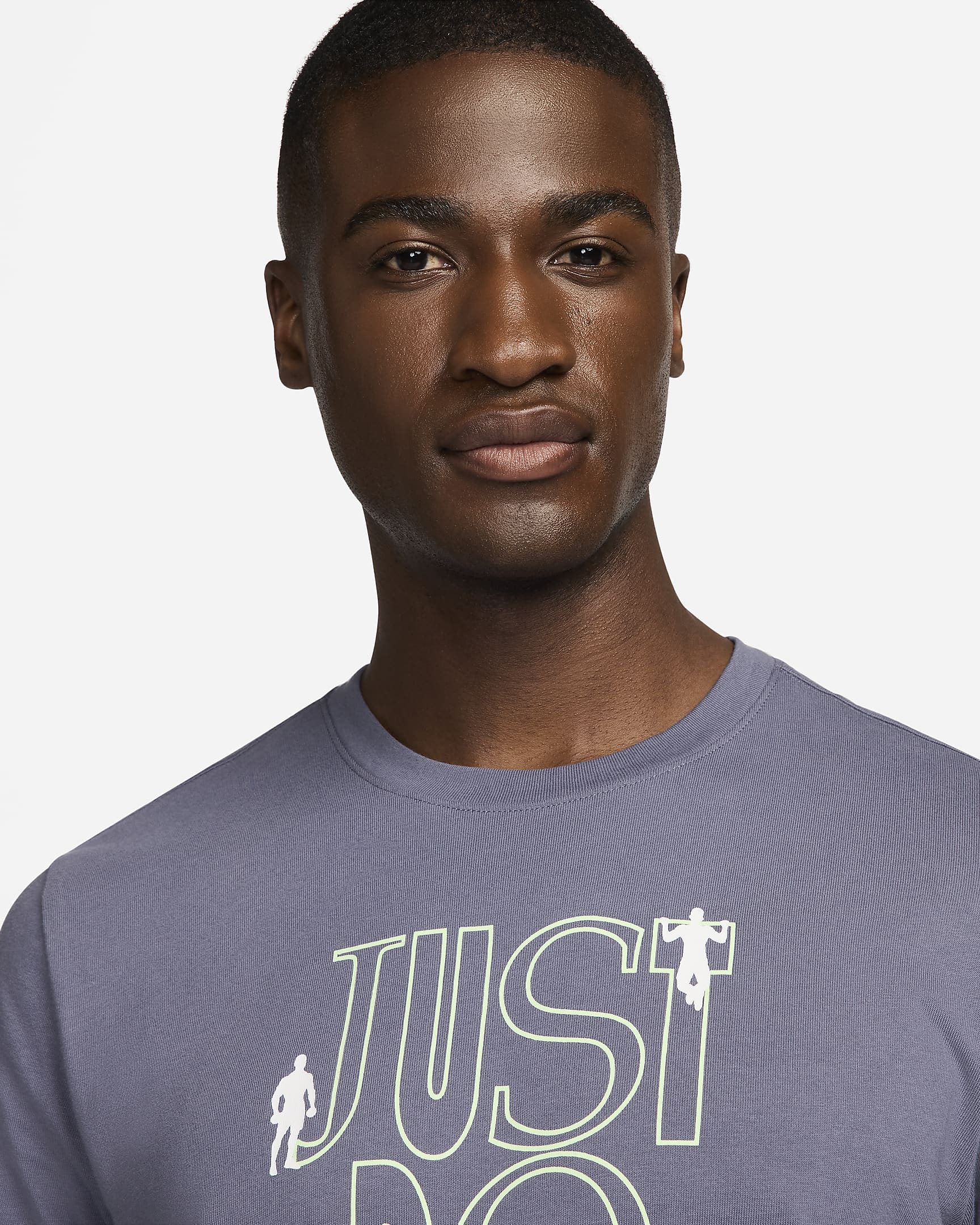 T-shirt de fitness Nike para homem - Light Carbon