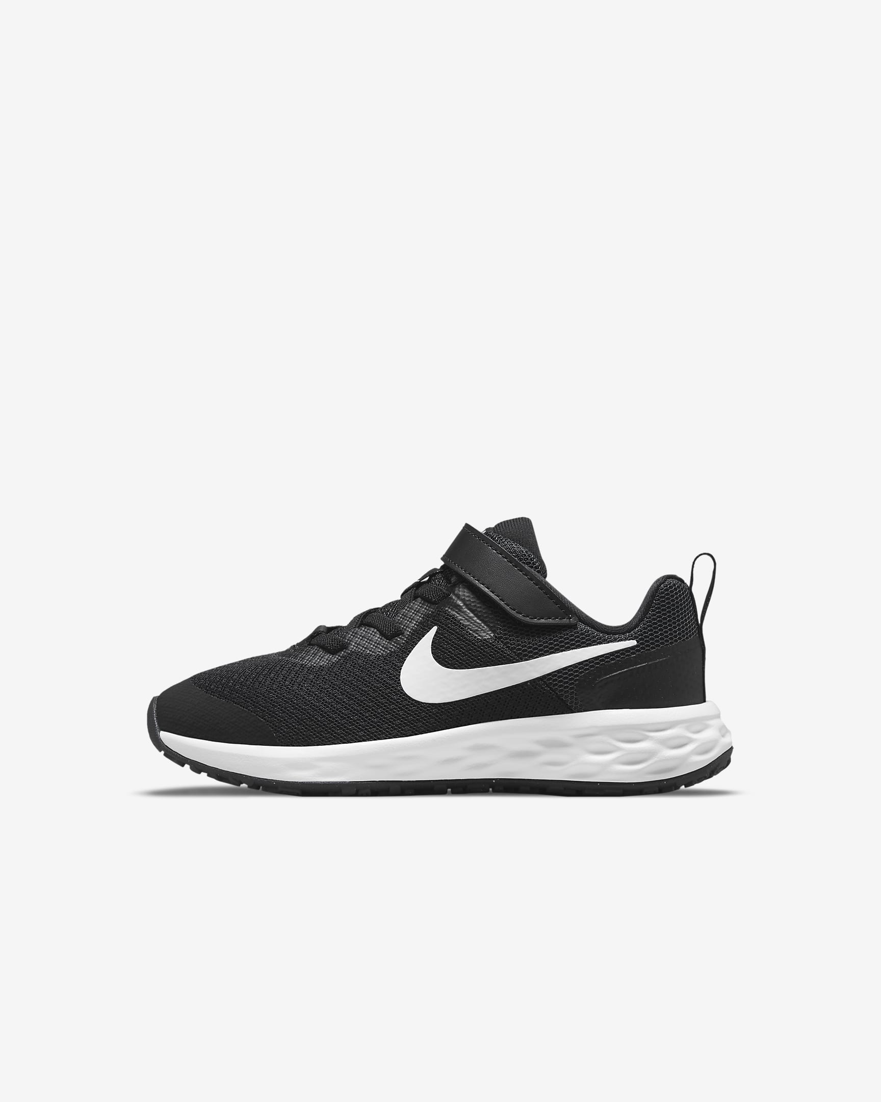 Nike Revolution 6 Younger Kids' Shoes - Black/Dark Smoke Grey/White