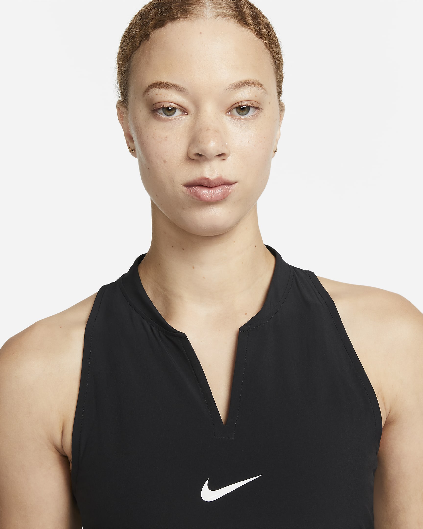 Nike Dri-FIT Advantage Vestido de tenis - Mujer - Negro/Blanco