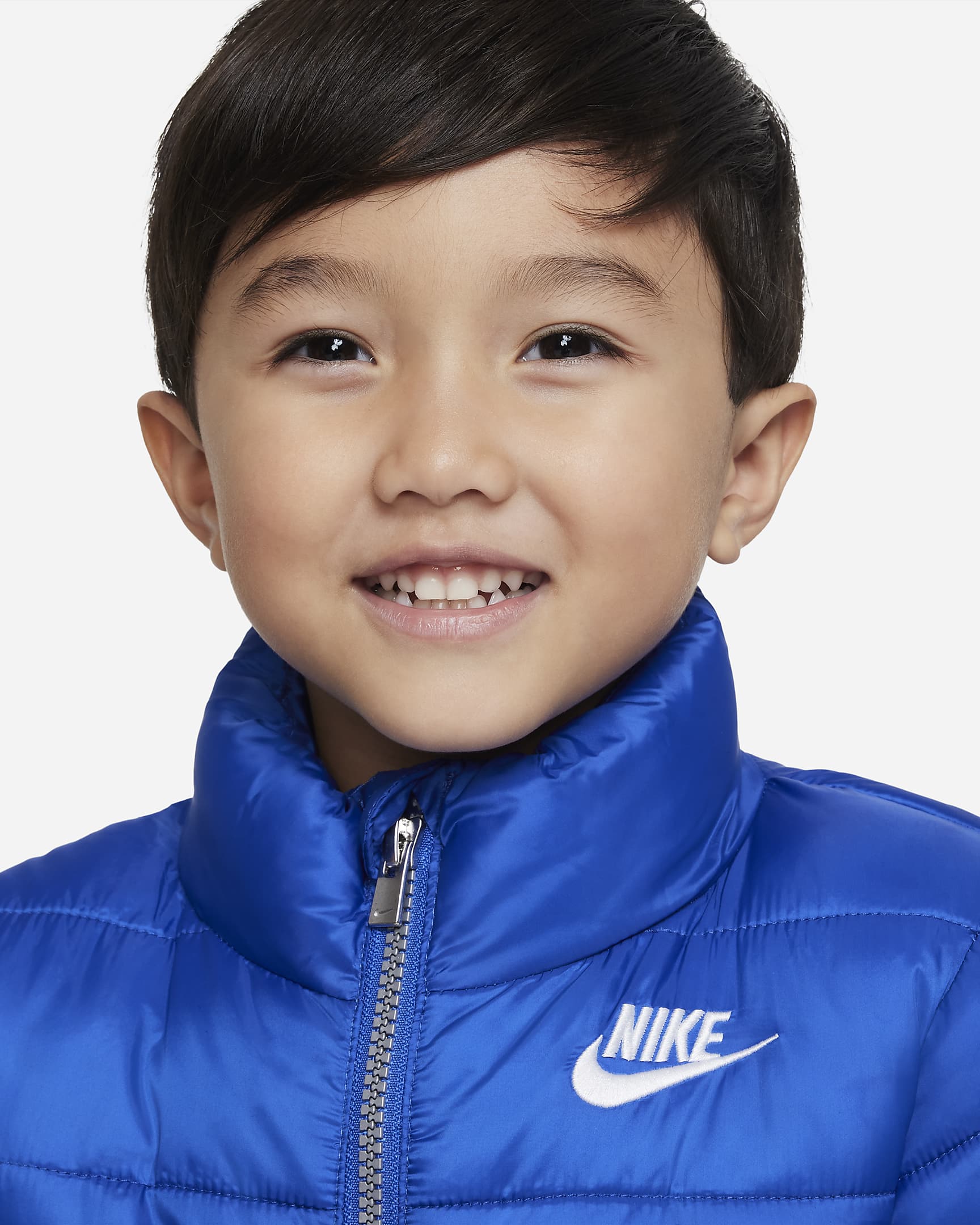 Chamarra acolchada para niños Nike Solid - Royal juego