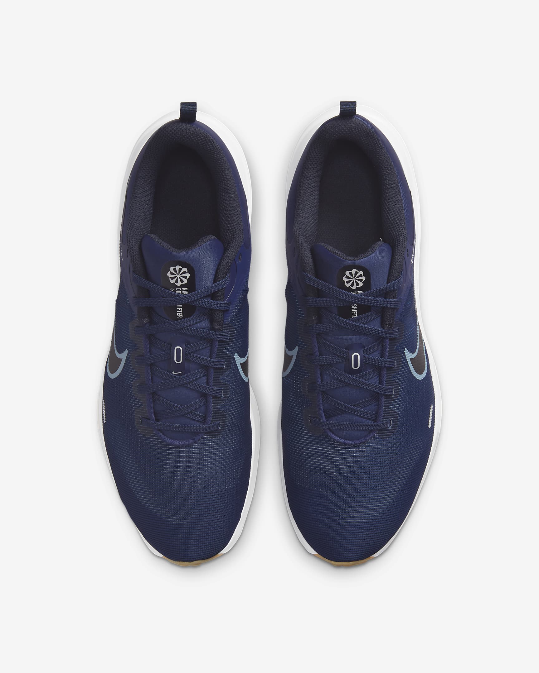 Nike Downshifter 12 Men's Road Running Shoes - Midnight Navy/Dark Obsidian/Pure Platinum/Worn Blue