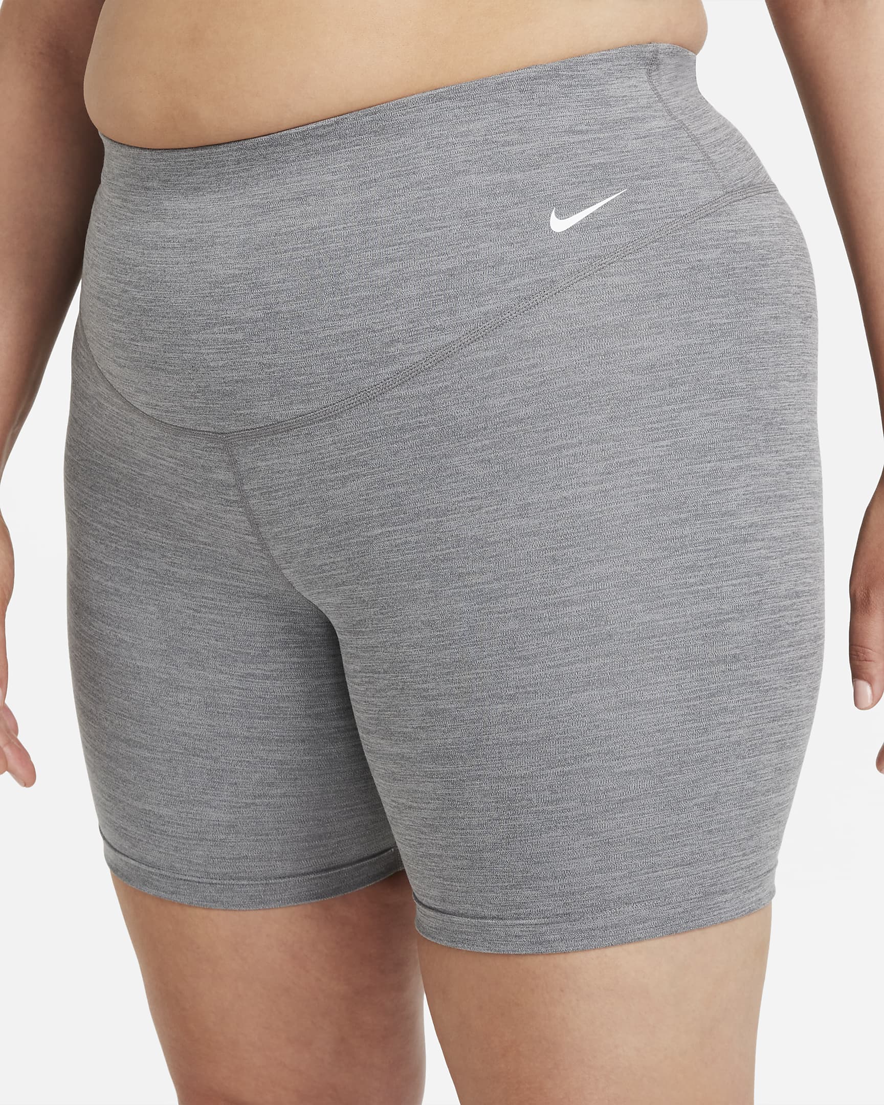 Nike One Womens Mid Rise 7 Bike Shorts Plus Size