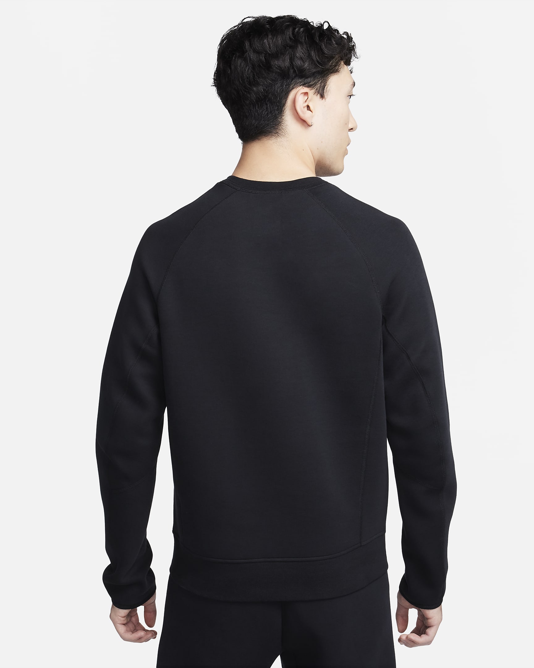 เสื้อคอกลมผู้ชาย Nike Sportswear Tech Fleece - ดำ/ดำ