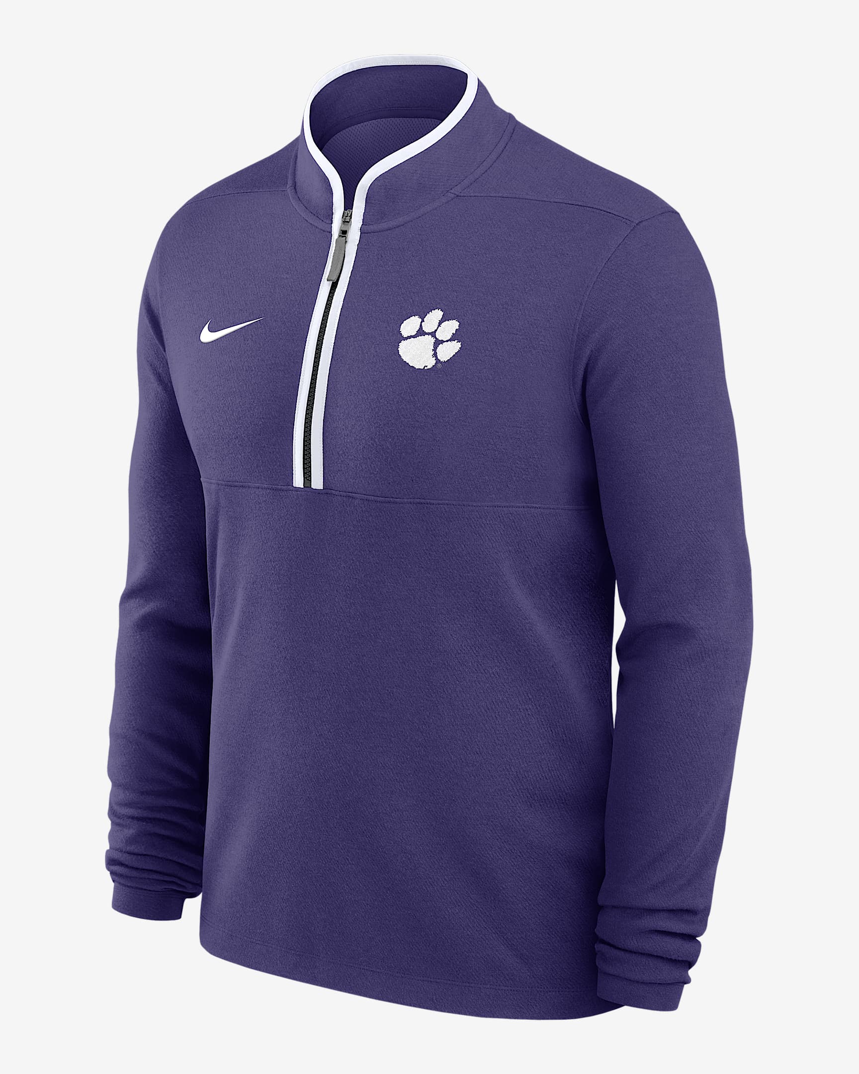 Clemson Victory Men's Nike Dri-FIT College 1/2-Zip Long-Sleeve Top - Anthracite