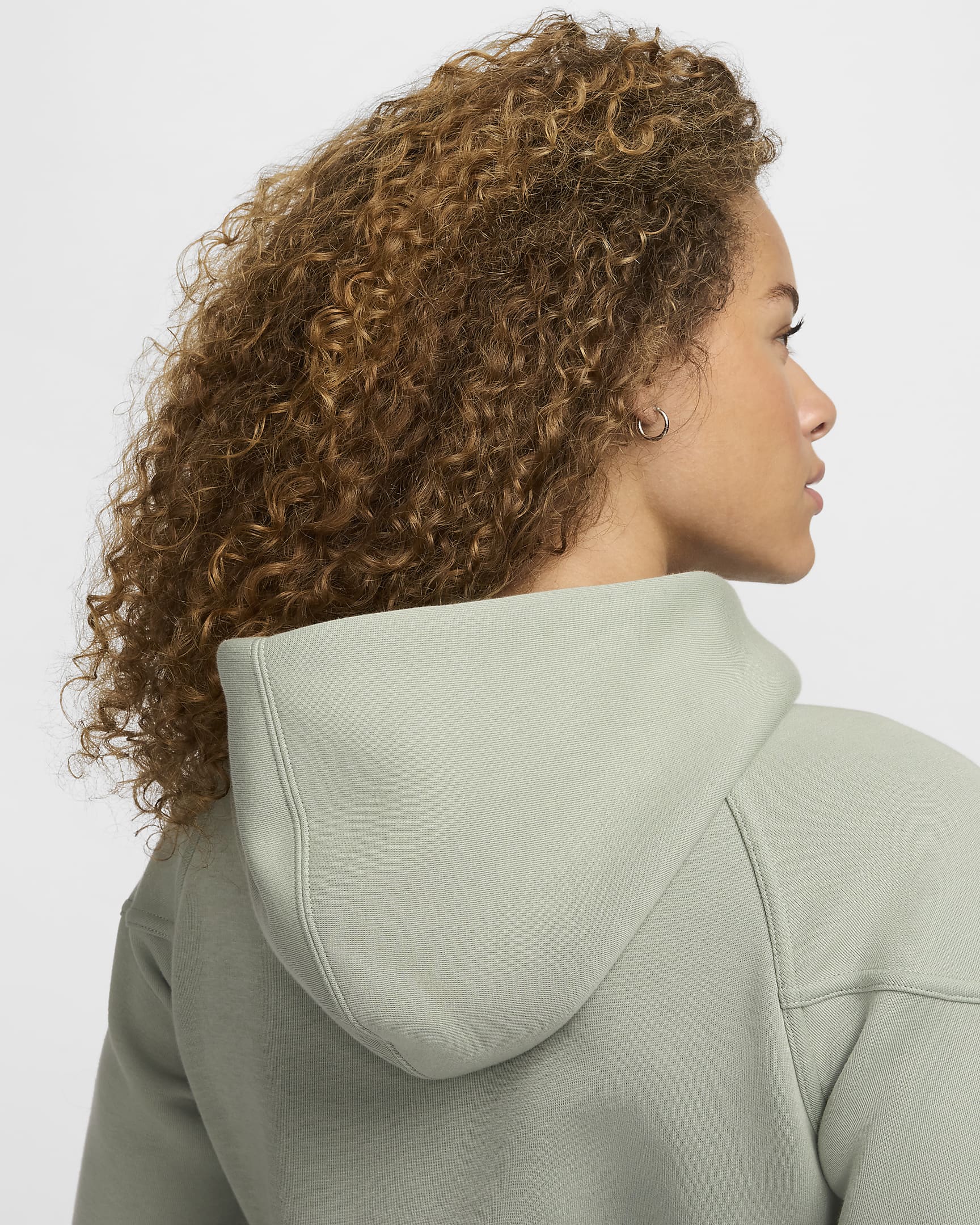 Sweat à capuche et zip Nike Sportswear Tech Fleece Windrunner pour femme - Jade Horizon/Noir