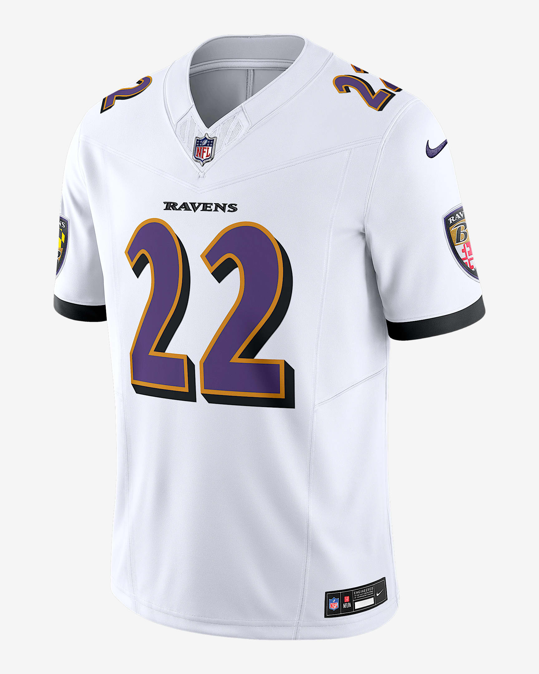 Derrick Henry Baltimore Ravens Men's Nike Dri-FIT NFL Limited Jersey - White