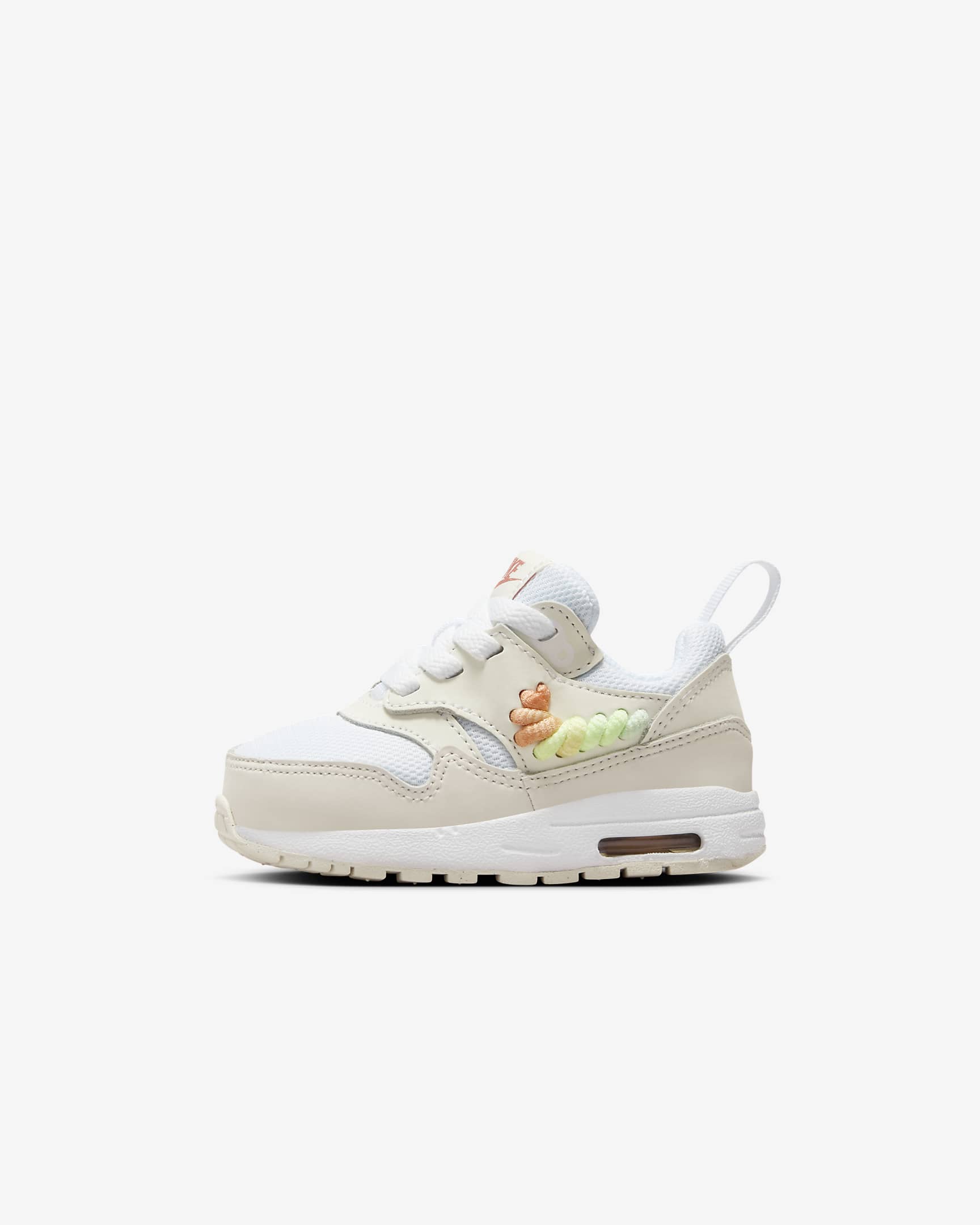 Nike Air Max 1 SE EasyOn Baby/Toddler Shoes - White/Summit White/Terra Blush/Multi-Color