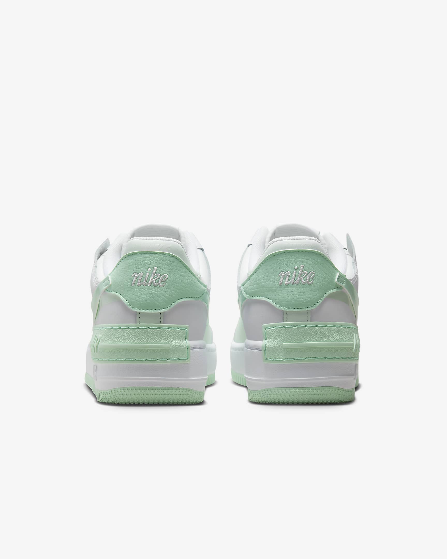 Sapatilhas Nike Air Force 1 Shadow para mulher - Branco/Verde Barely/Mint Foam