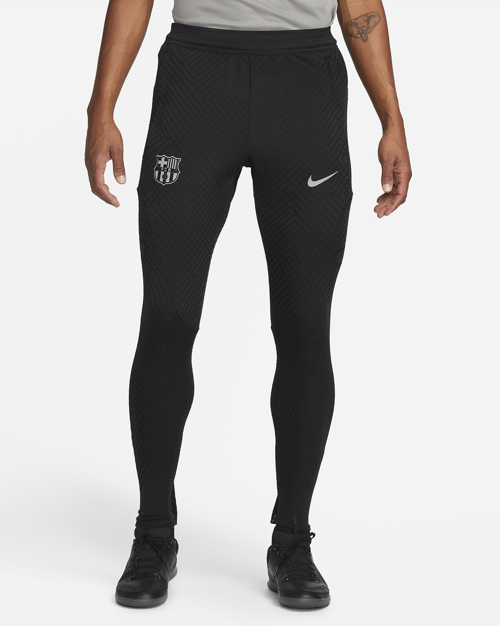 Calças De Futebol De Malha Nike Dri Fit Adv Strike Elite Fc Barcelona Para Homem Nike Pt 8077