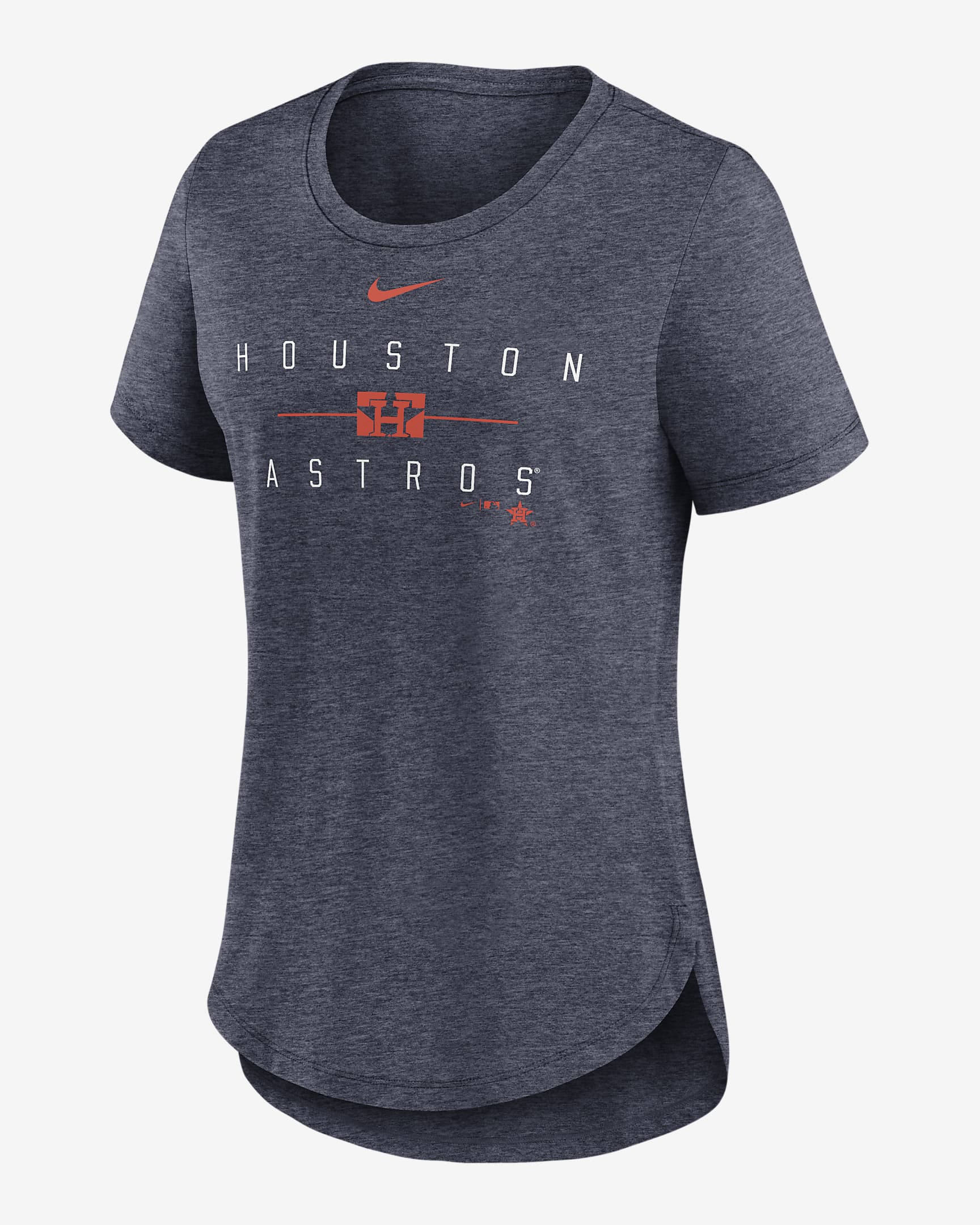 Houston Astros Knockout Team Stack Women's Nike MLB TShirt.