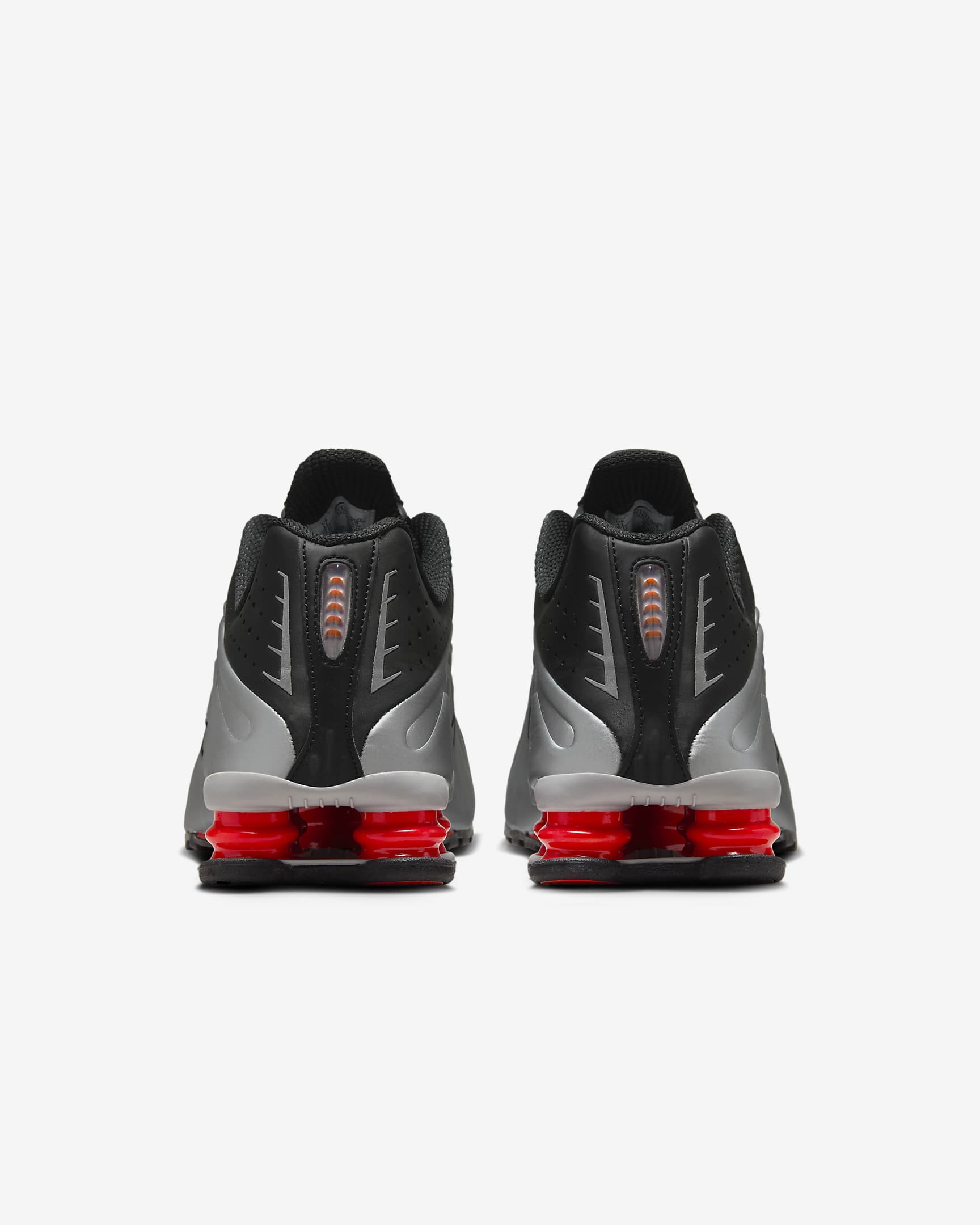 Nike Shox R4 Shoes - Black/Max Orange/Metallic Silver