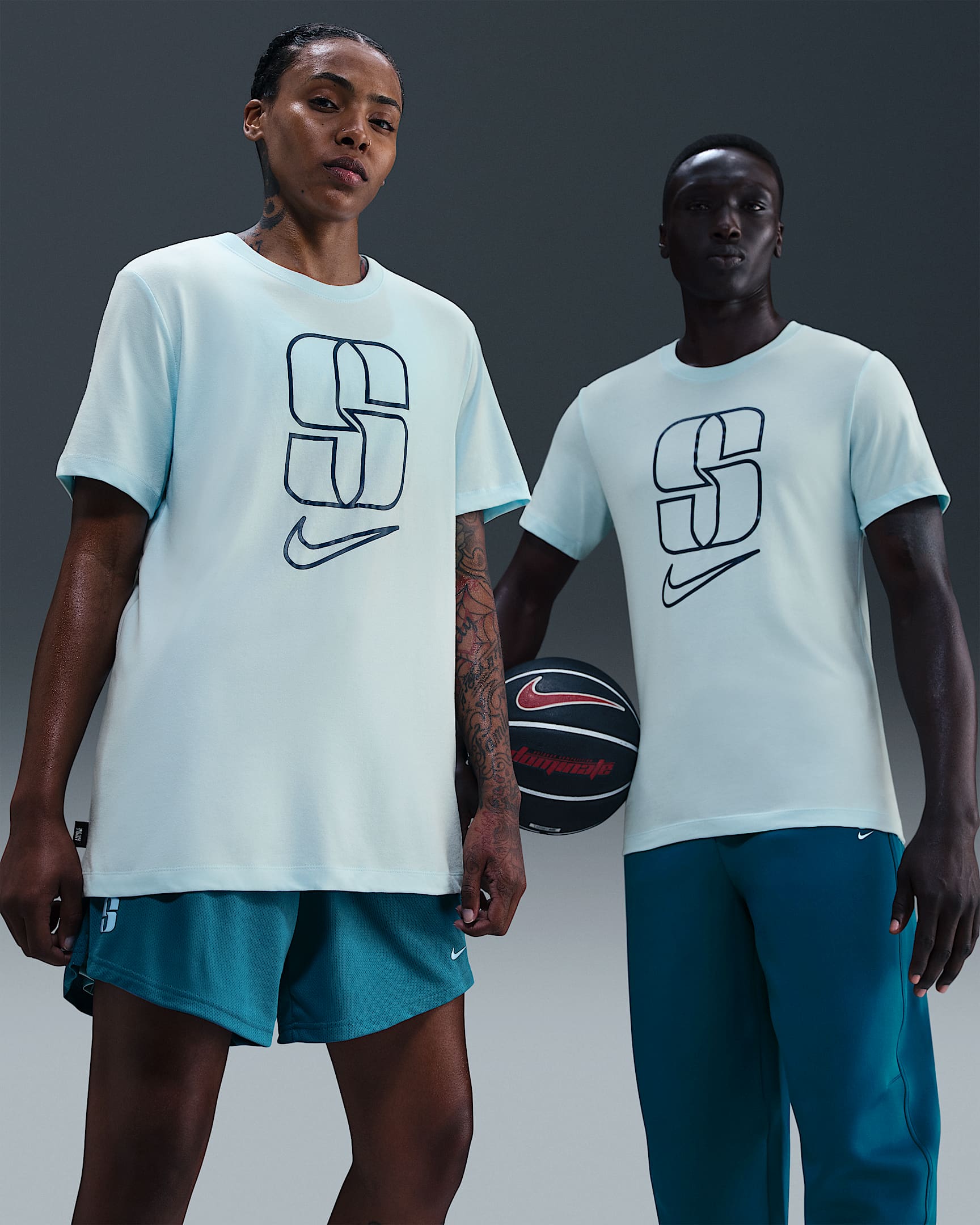 Sabrina Men's Dri-FIT Basketball T-Shirt - Glacier Blue