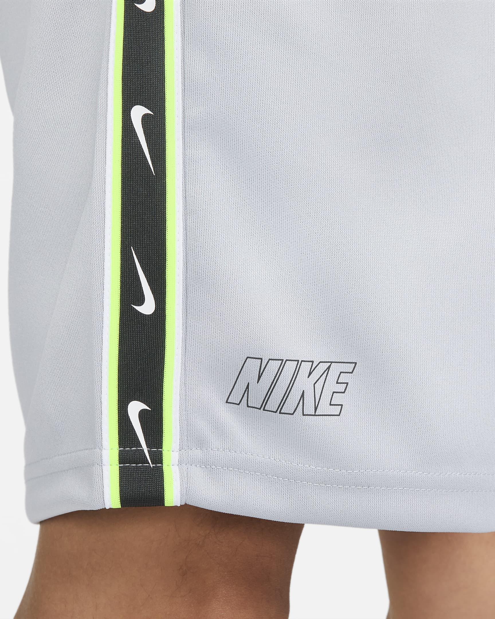 Nike Sportswear Men's Repeat Shorts - Wolf Grey/Volt