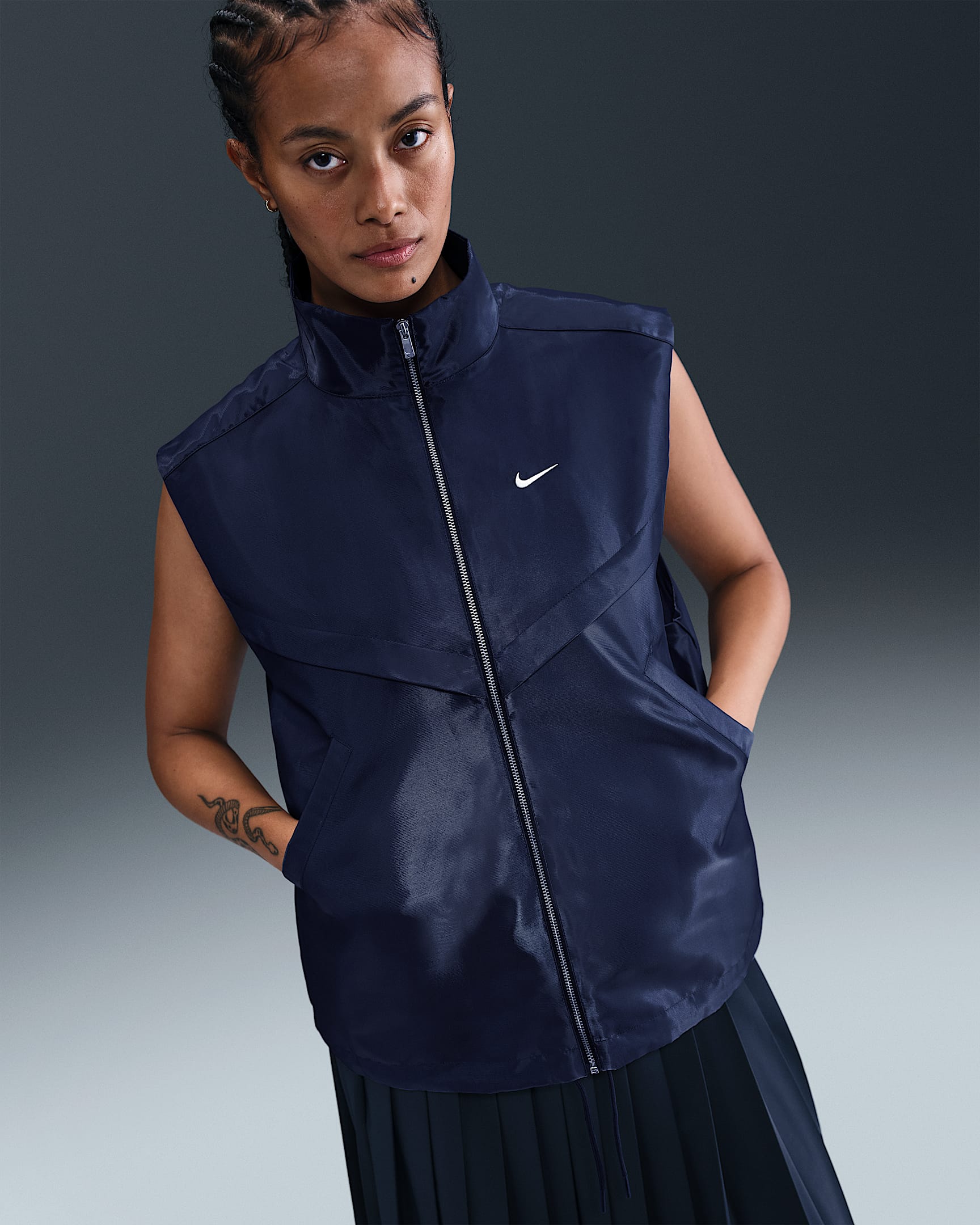 Nike Sportswear Windrunner Women's Vest - Midnight Navy/Sail