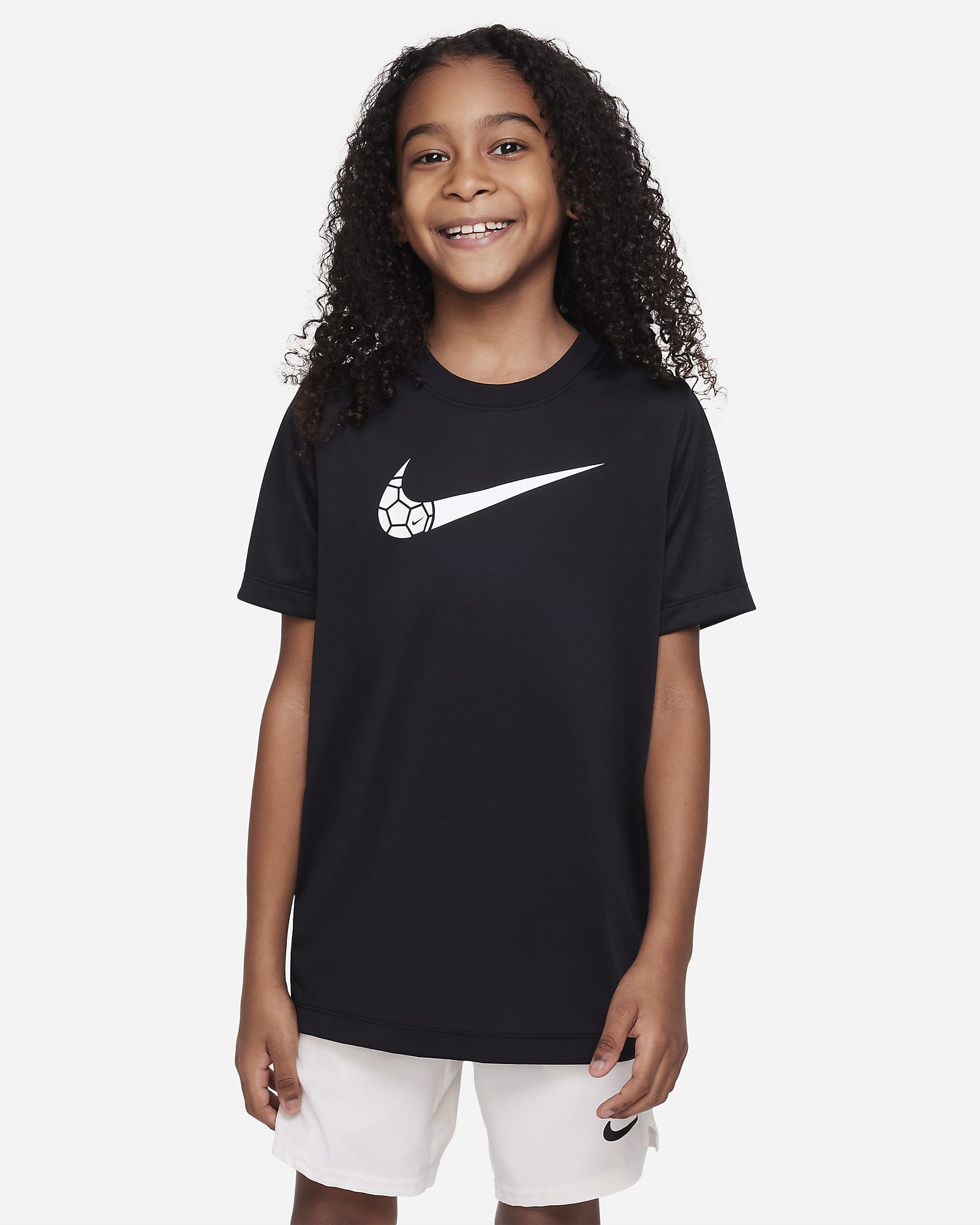 Nike Dri-FIT-T-shirt til større børn - sort