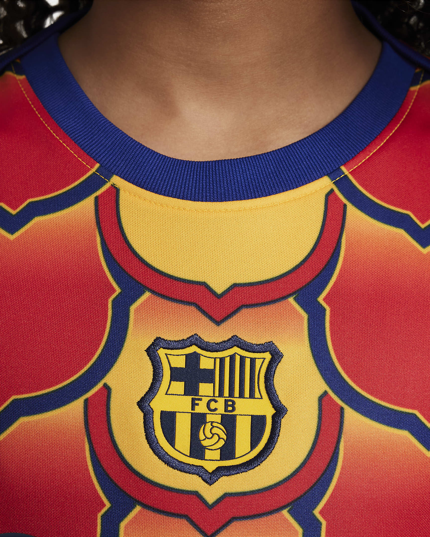 FC Barcelona Academy Pro Big Kids' Nike Dri-FIT Soccer Pre-Match Top ...