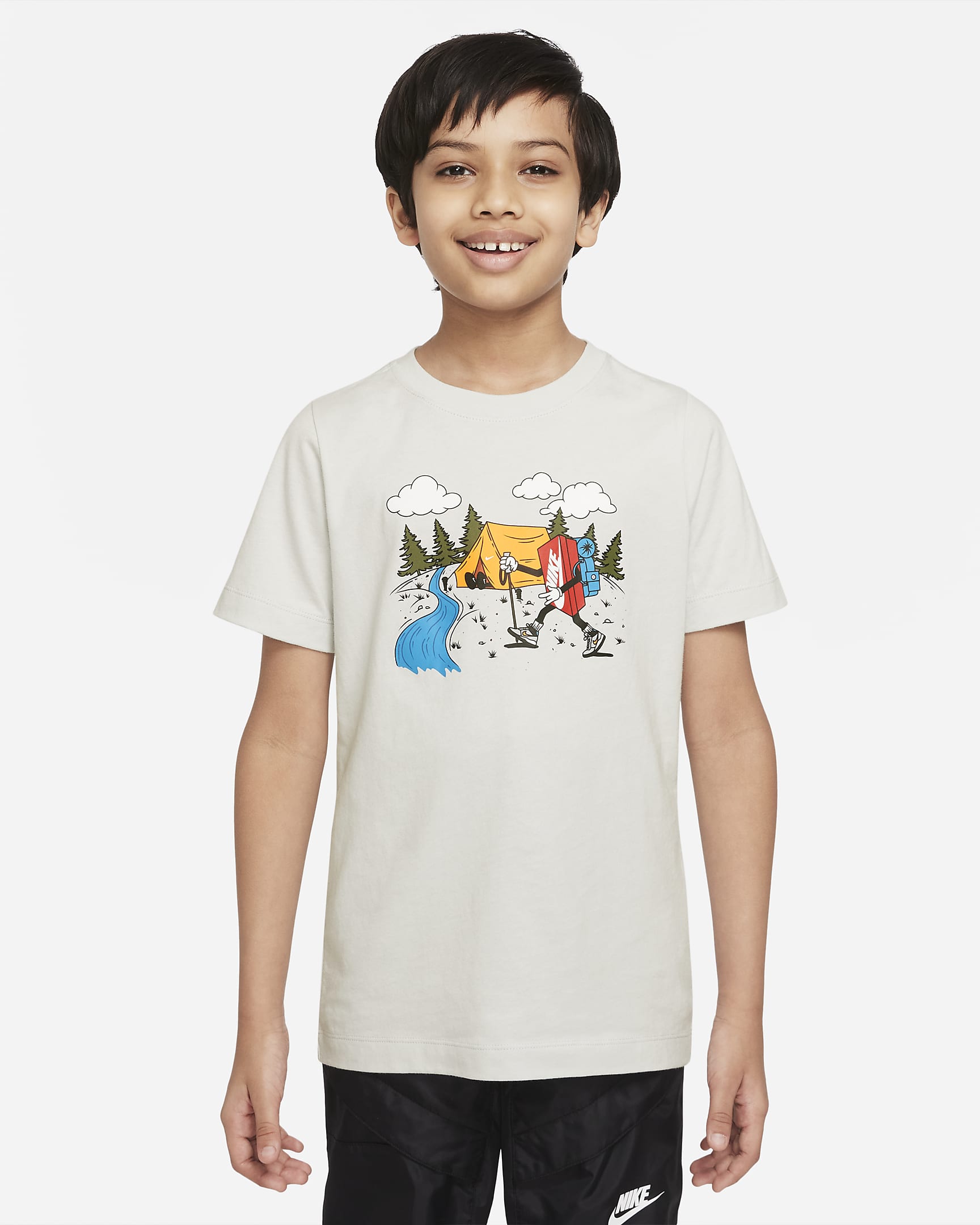 Nike Sportswear Big Kids' (Boys') T-Shirt - Photon Dust