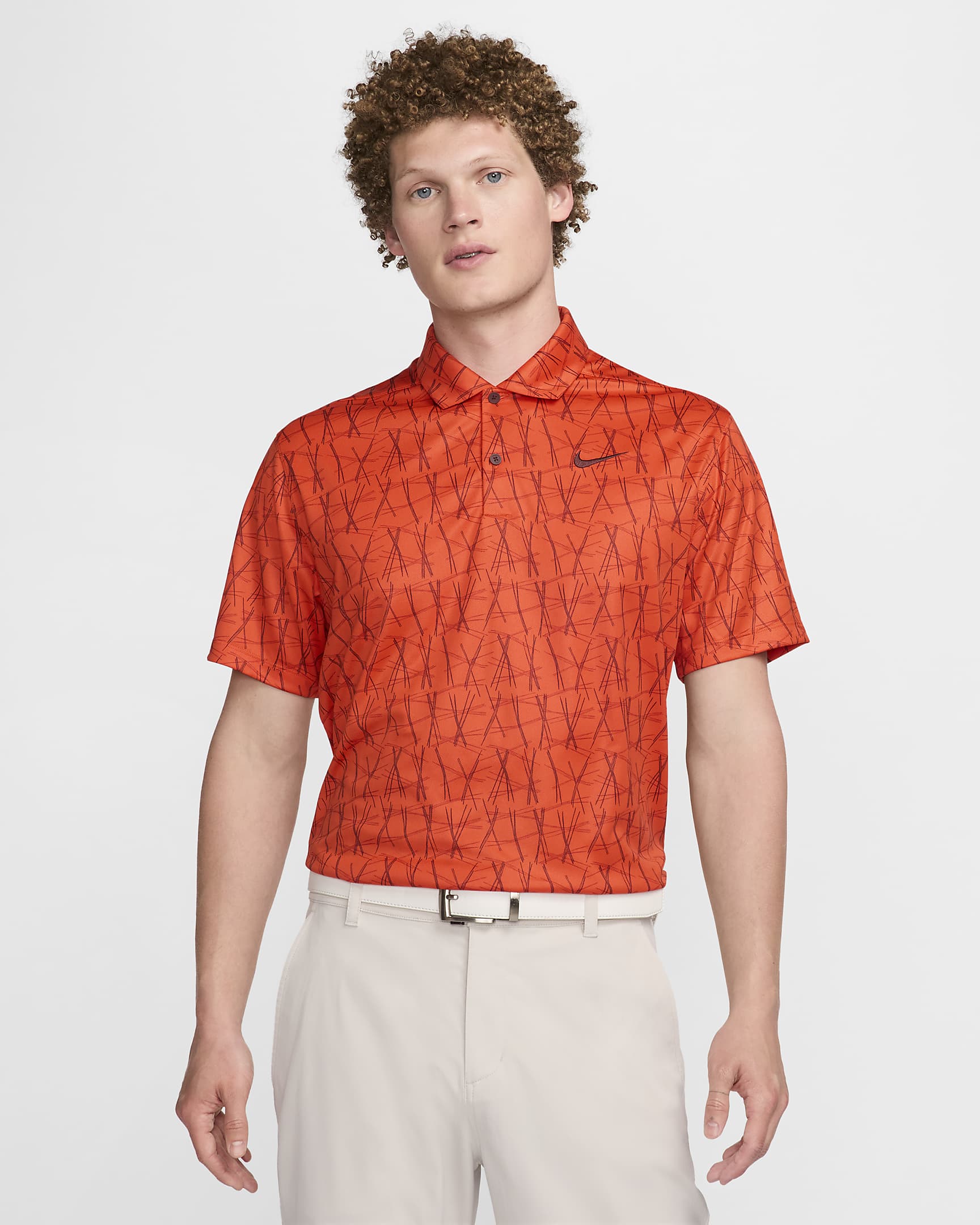 Nike Victory+ golfskjorte til herre - Picante Red/Burgundy Crush/Picante Red/Burgundy Crush