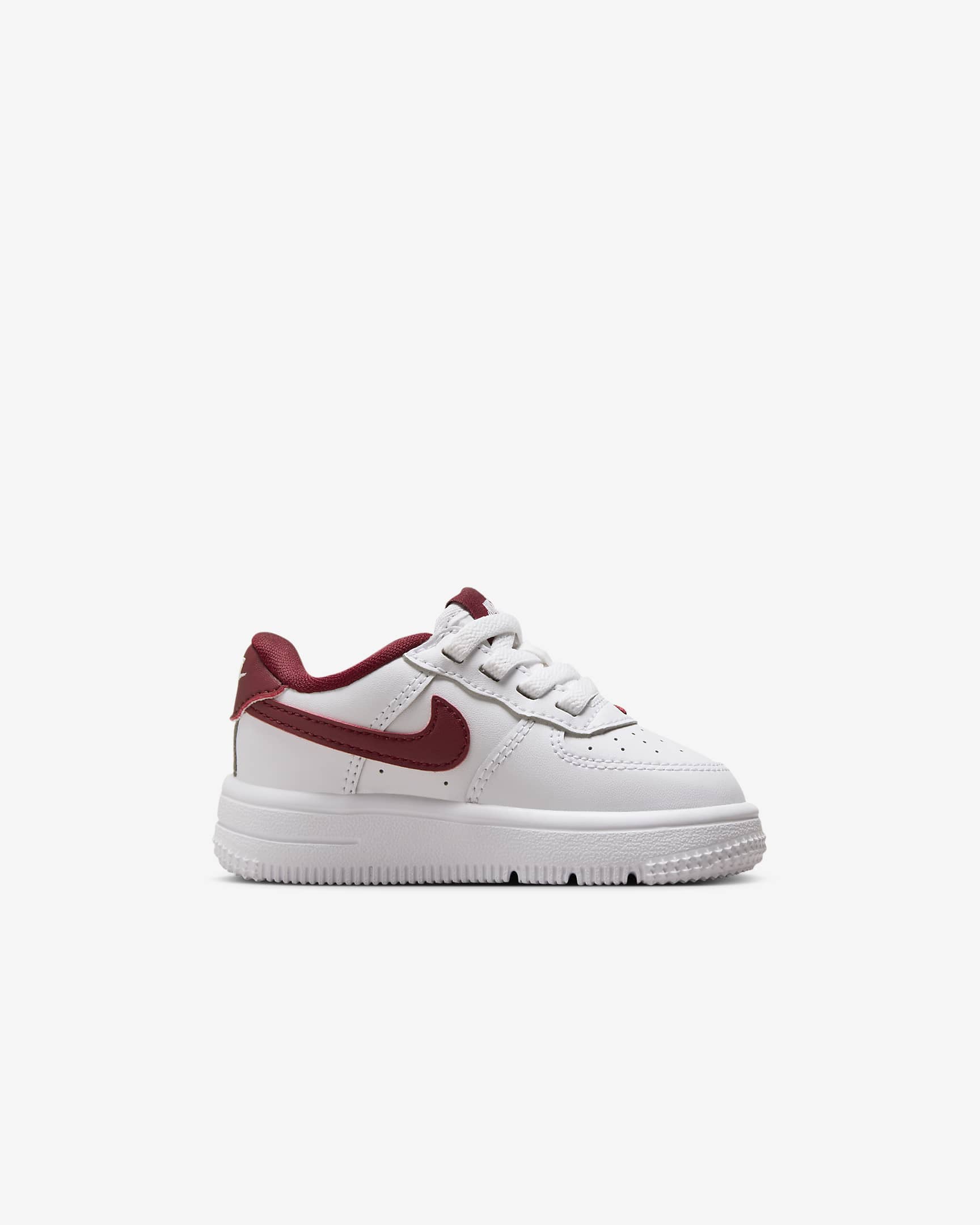 Nike Force 1 Low EasyOn Schuh für Babys und Kleinkinder - Weiß/Team Red