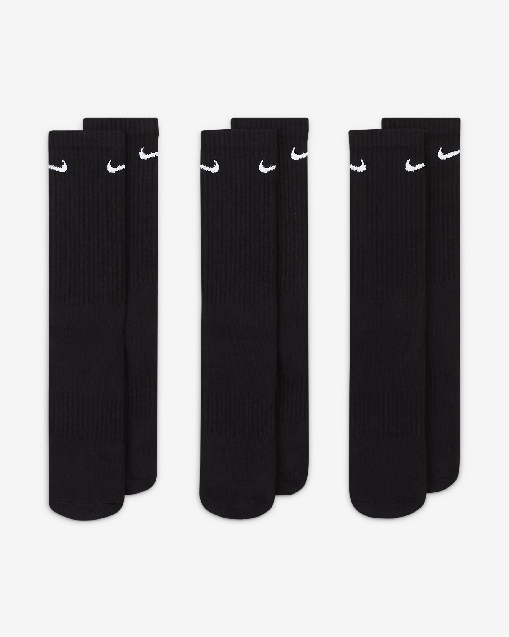 Nike Everyday Cushioned Training Crew Socks (3 Pairs). Nike UK