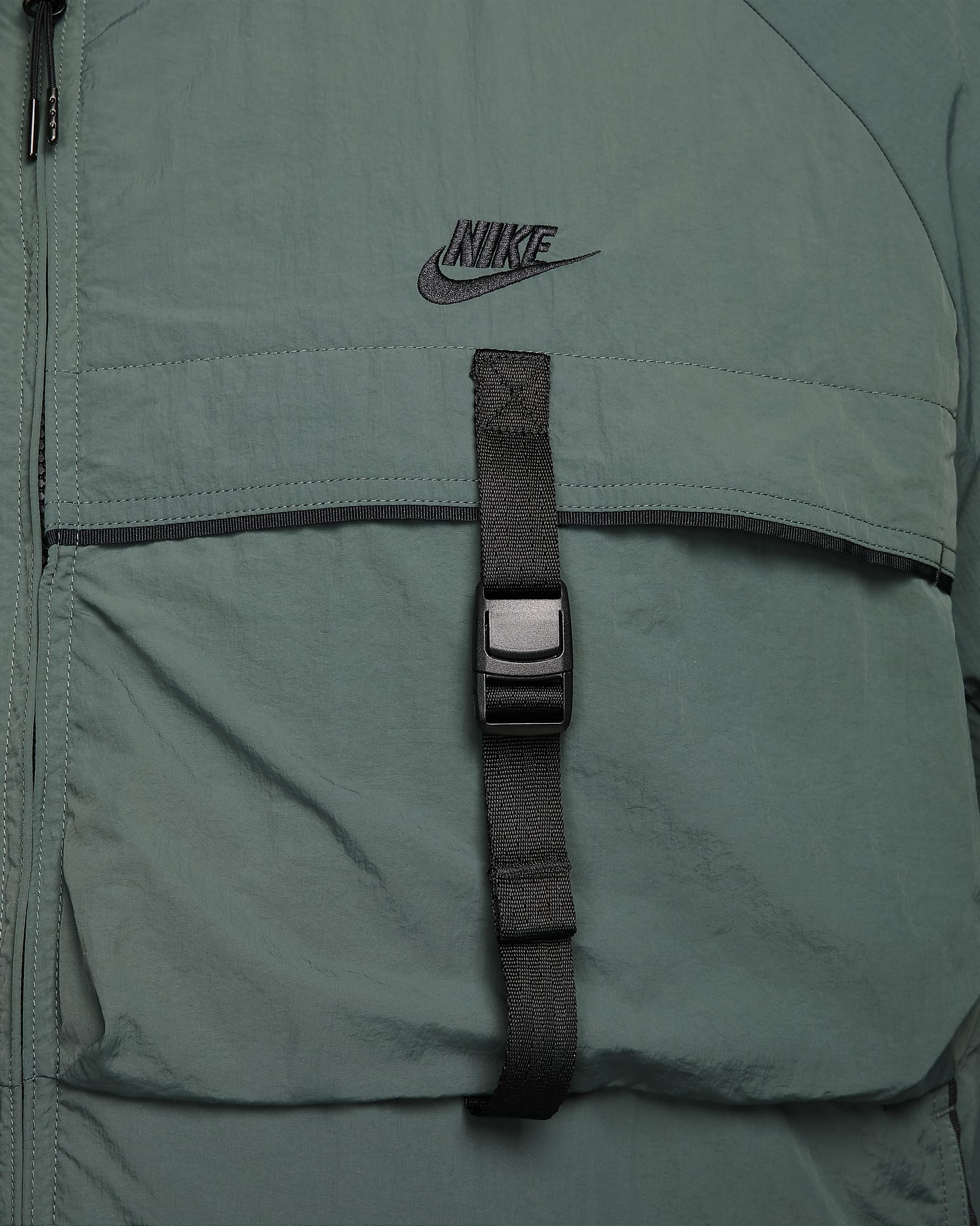 Veste tissée Nike Tech pour homme - Vintage Green/Noir