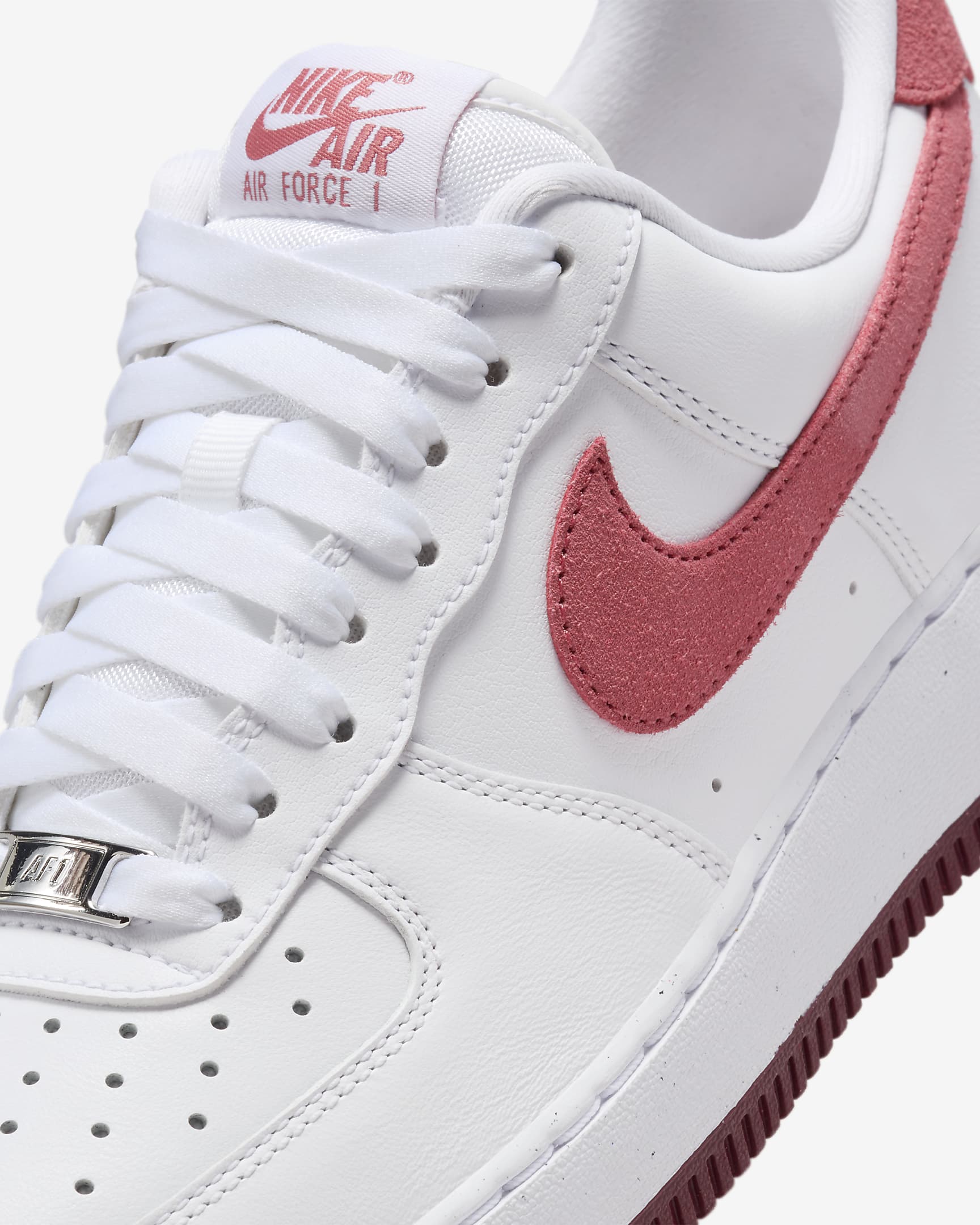 Nike Air Force 1 '07 Women's Shoes - White/Team Red/Dragon Red/Adobe