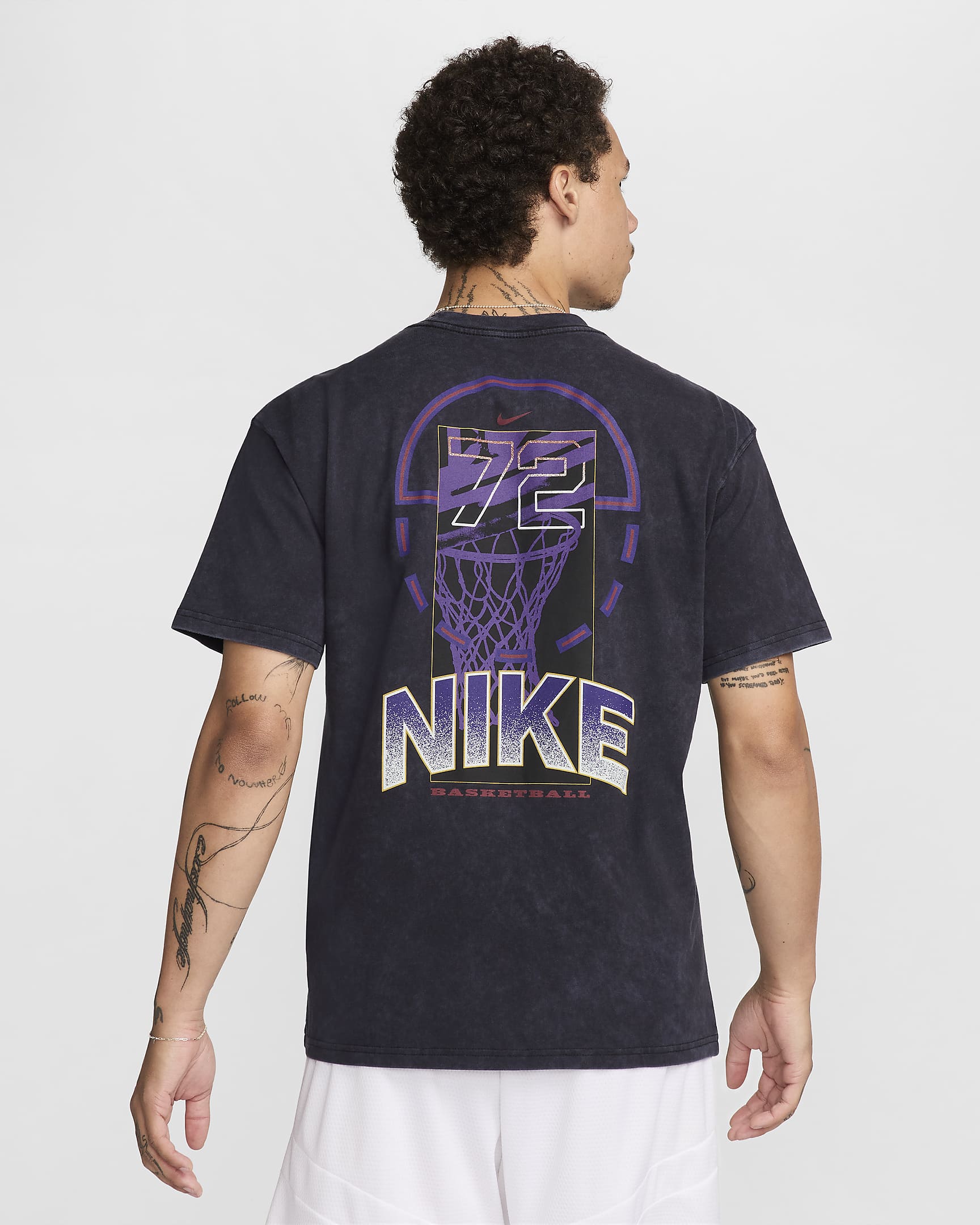 Nike Max90 Basketball-T-Shirt (Herren) - Schwarz