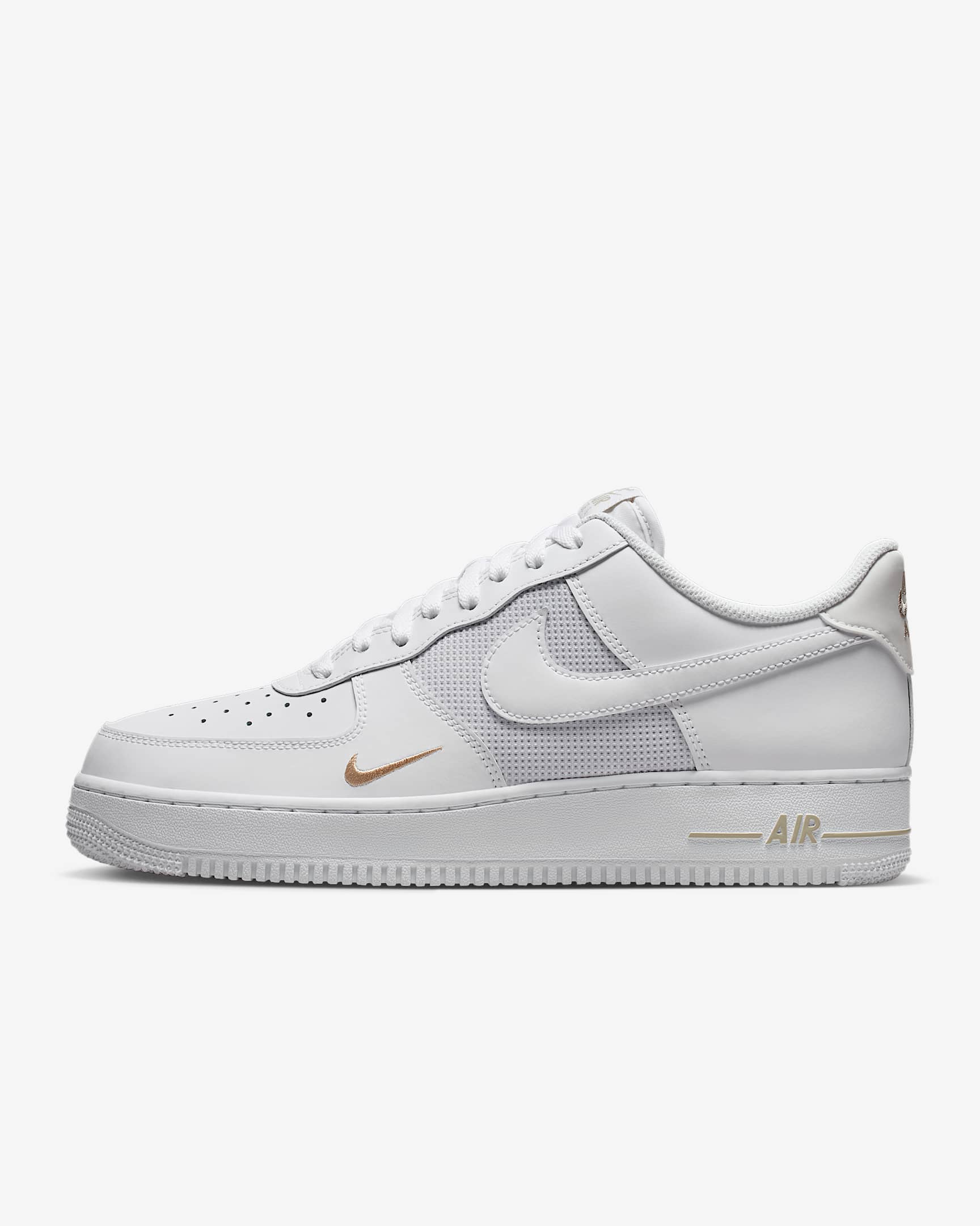 Scarpa Nike Air Force 1 '07 LV8 – Uomo - Bianco/Argento metallizzato/Desert Khaki