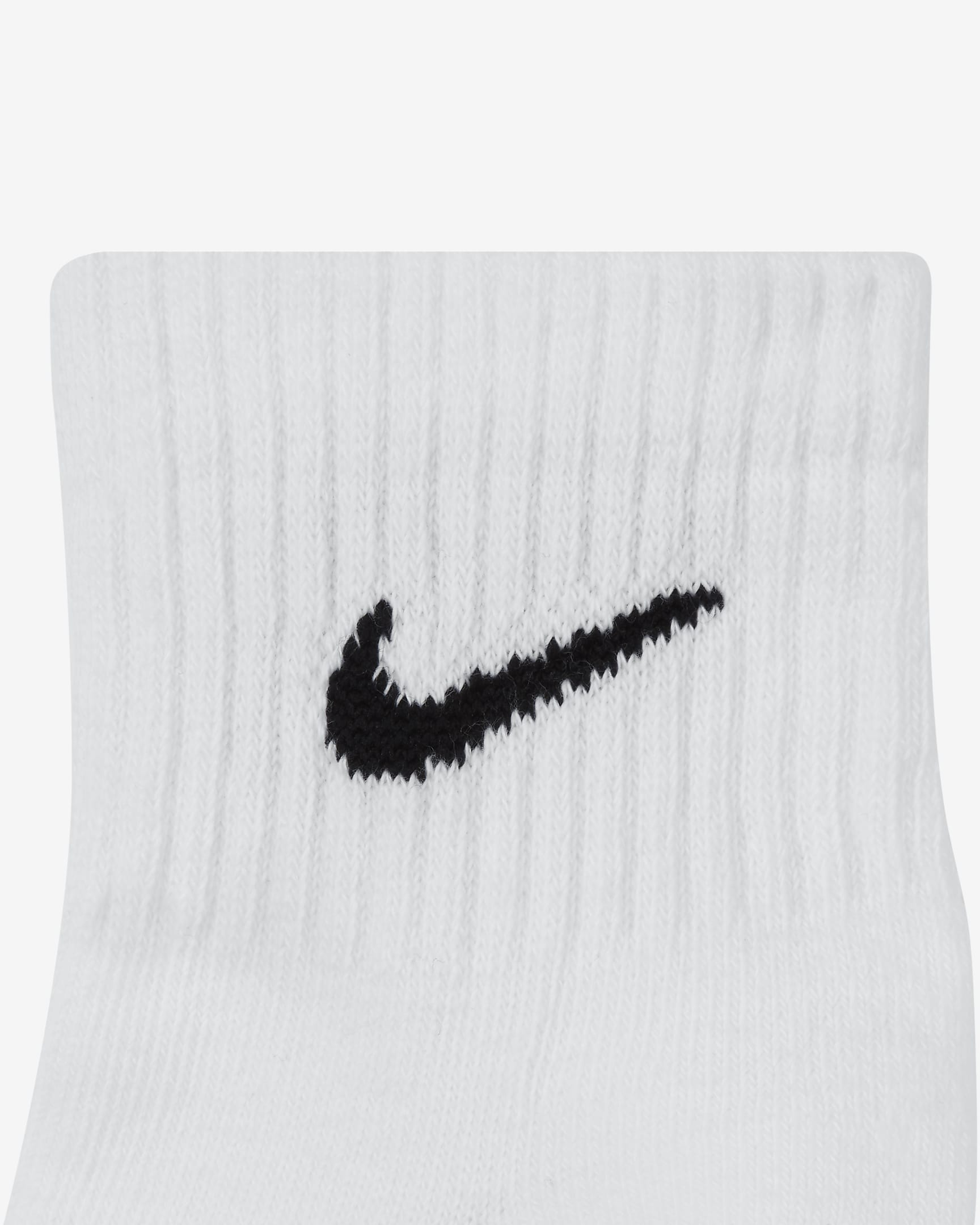 Meias de treino pelo tornozelo Nike Everyday Cushioned (3 pares) - Branco/Preto