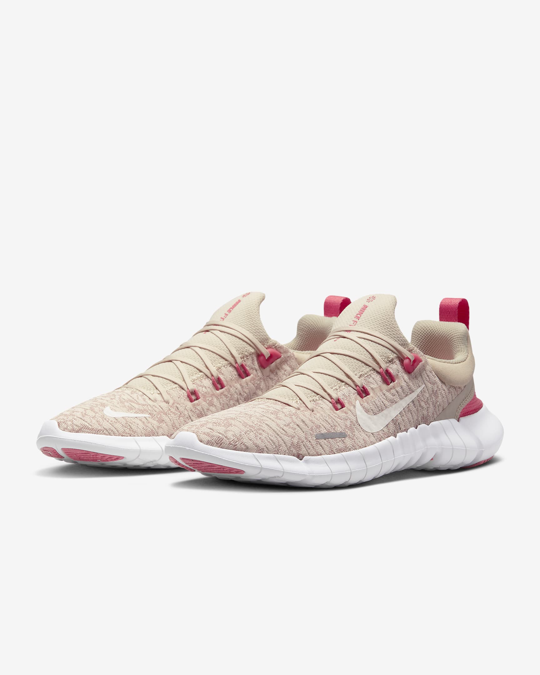 nike free run 5.0 womens white