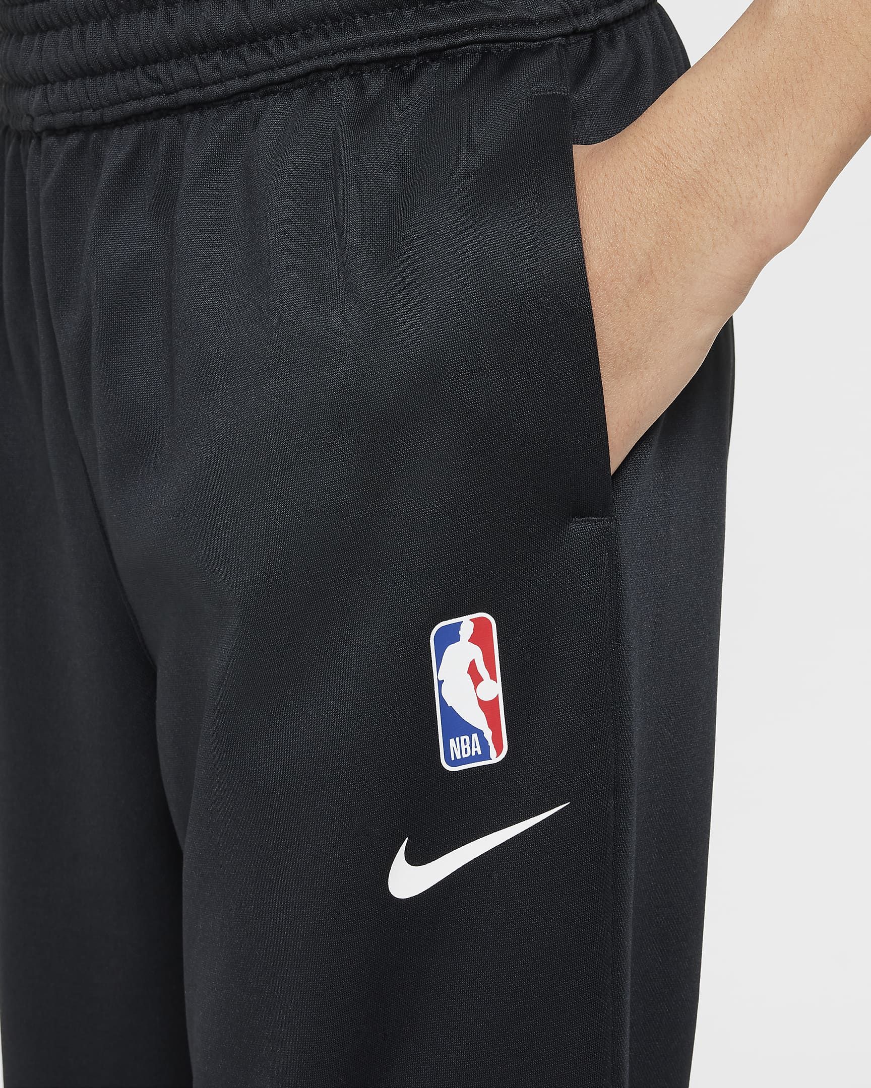 Brooklyn Nets Spotlight Pantalón Nike Dri-FIT de la NBA - Niño/a - Negro