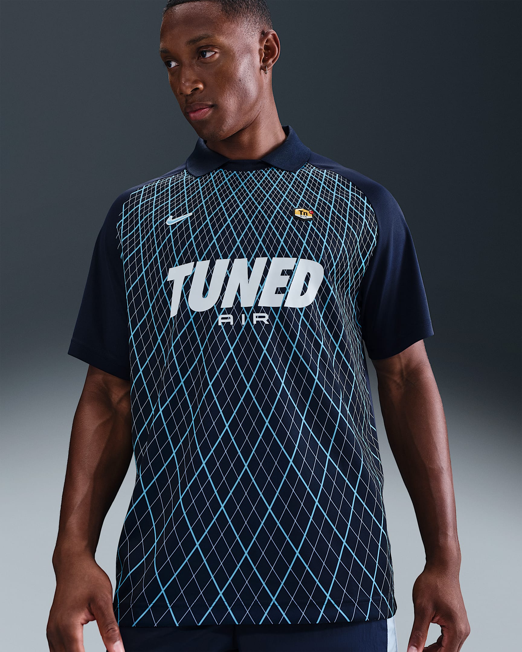 Camisola de futebol Nike Sportswear para homem - Obsidian/Azul Chill