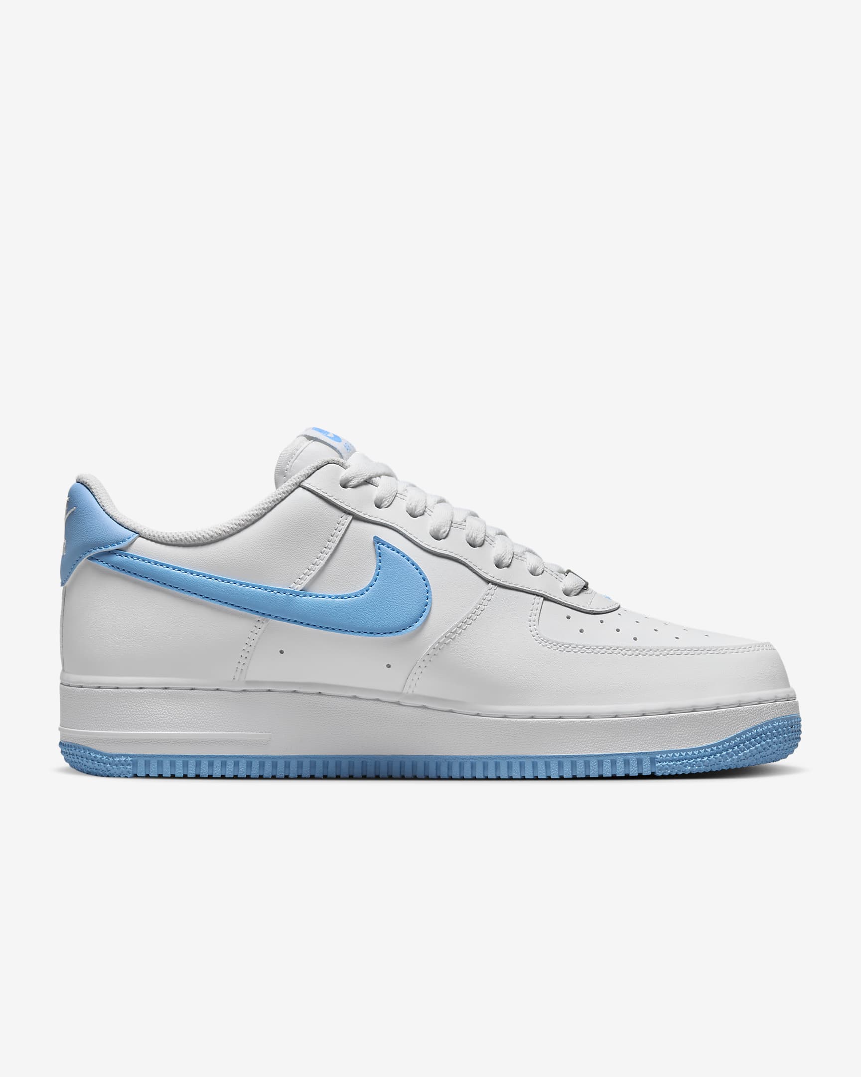 Nike Air Force 1 '07 Men's Shoes - White/White/Aquarius Blue