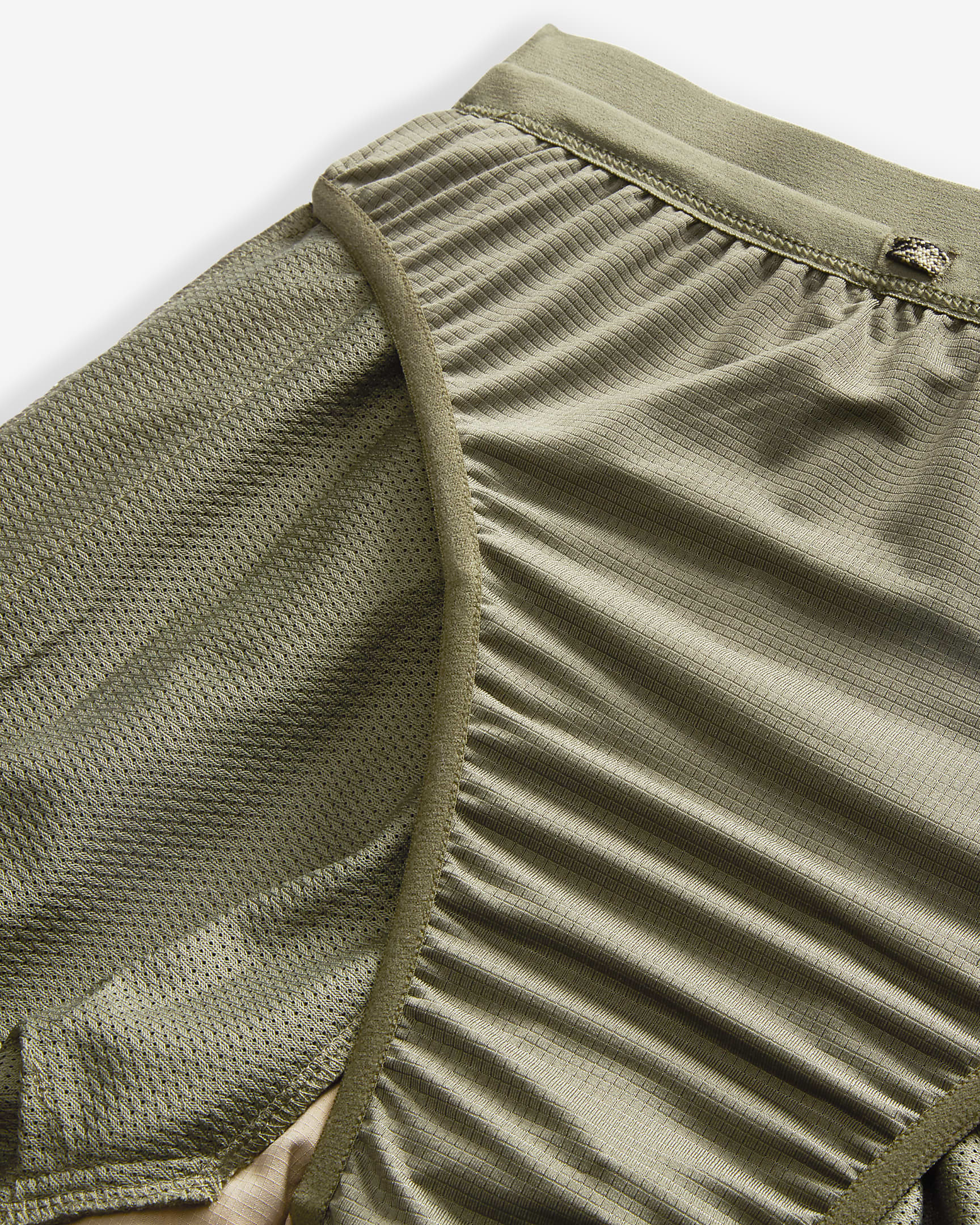 Nike Stride Men's Dri-FIT 18cm (approx.) Brief-Lined Running Shorts - Medium Olive/Medium Olive/Medium Olive/Black