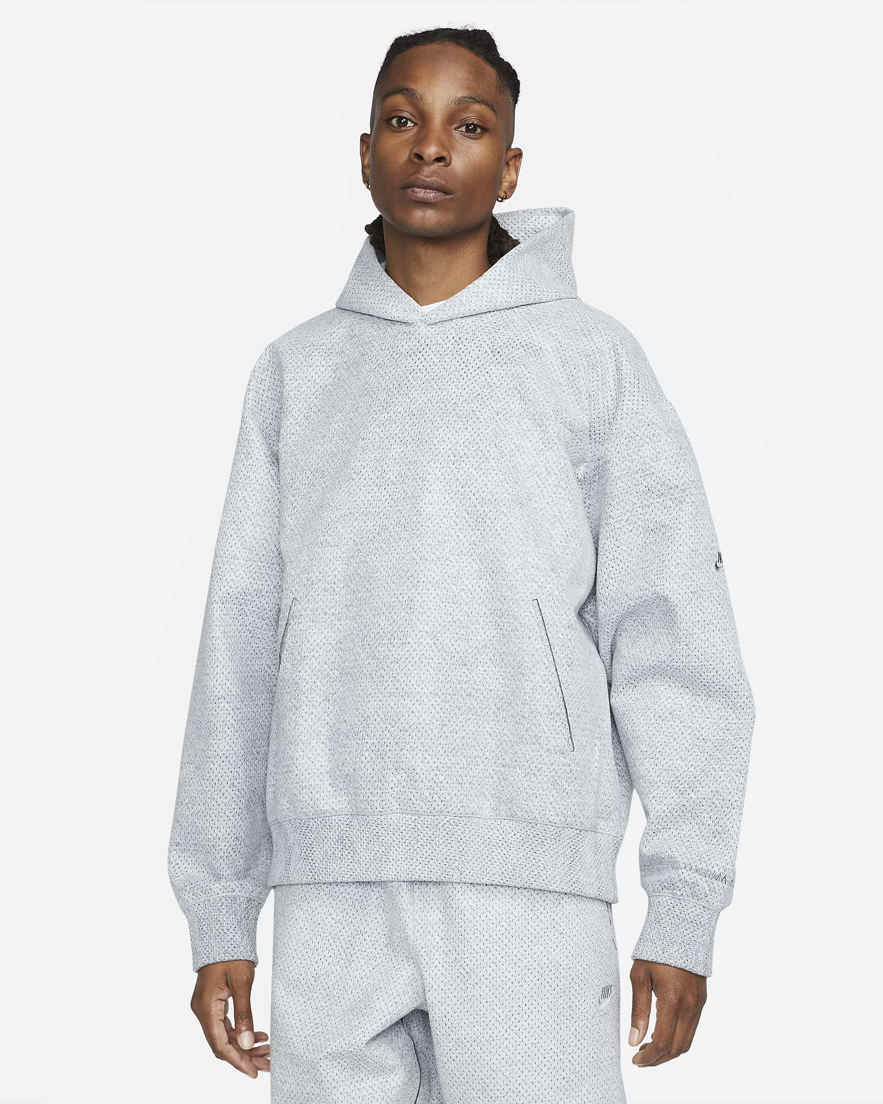 Nike Forward Hoodie Men's Pullover Hoodie - Smoke Grey/Smoke Grey/Light Smoke Grey/Cool Grey