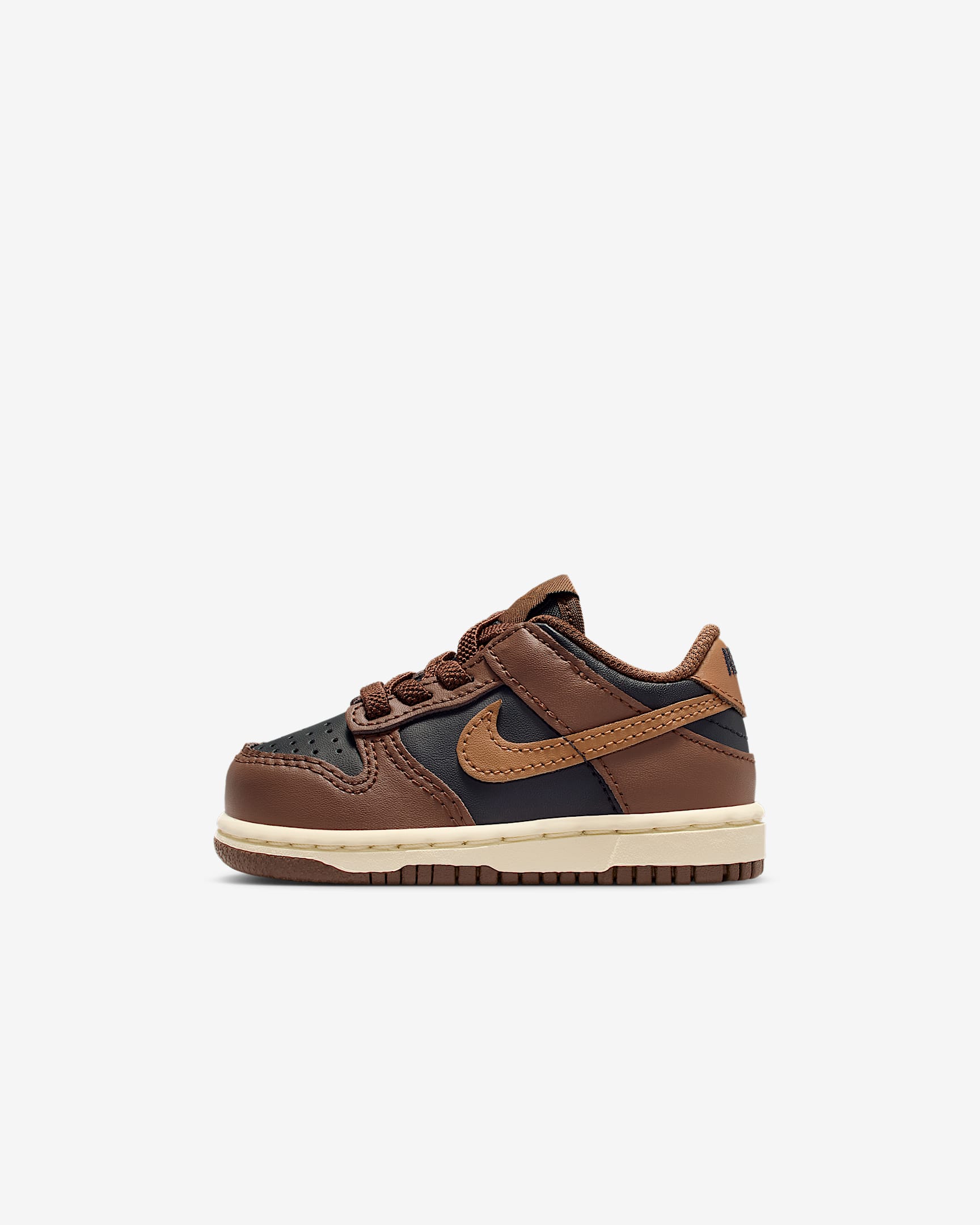Nike Dunk Low Baby/Toddler Shoes - Black/Cacao Wow/Coconut Milk/British Tan