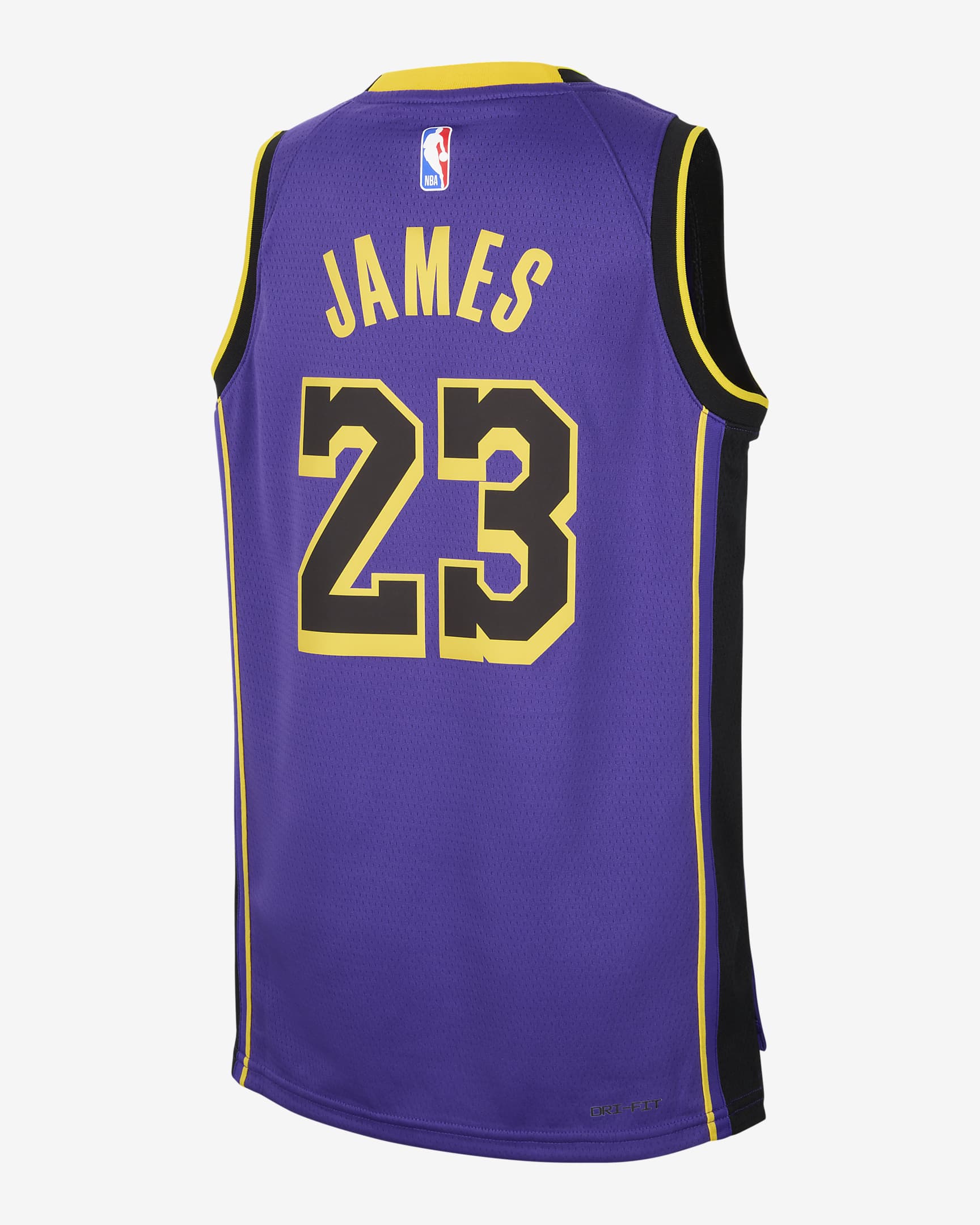 Maglia LeBron James Los Angeles Lakers Statement Edition Jordan Dri-FIT Swingman NBA – Ragazzo - Viola