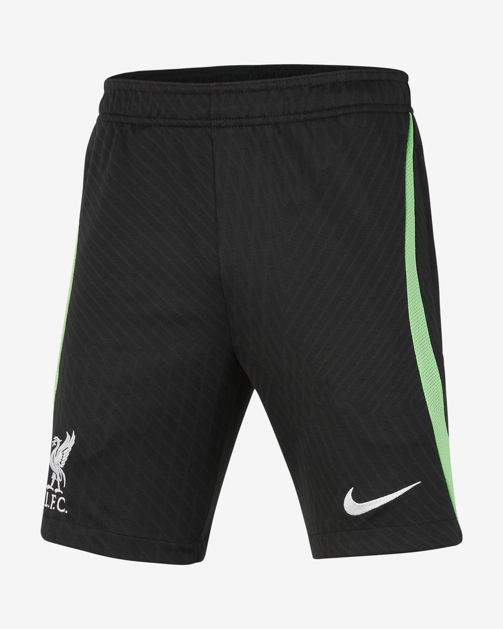 Liverpool FC Strike Big Kids' Nike DriFIT Knit Soccer Shorts.