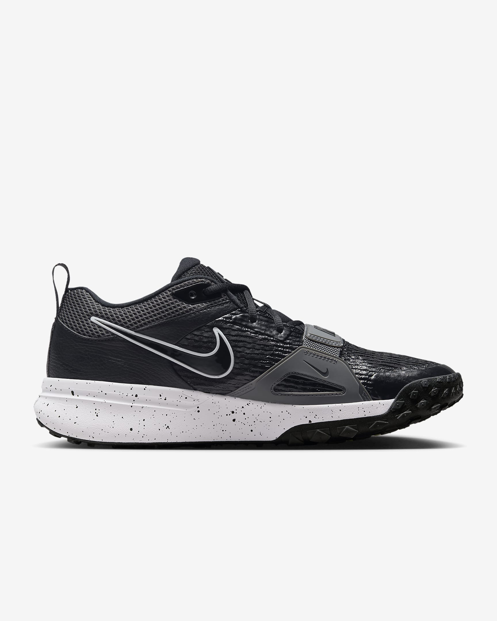 Tenis de béisbol para hombre Nike Air Zoom Diamond Elite Turf - Negro/Gris hierro/Volt/Blanco