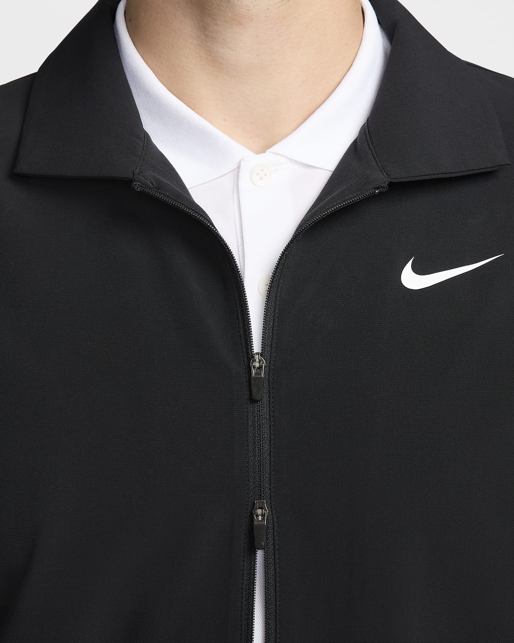 Nike Tour Men's Repel Full-Zip Golf Jacket - Black/White