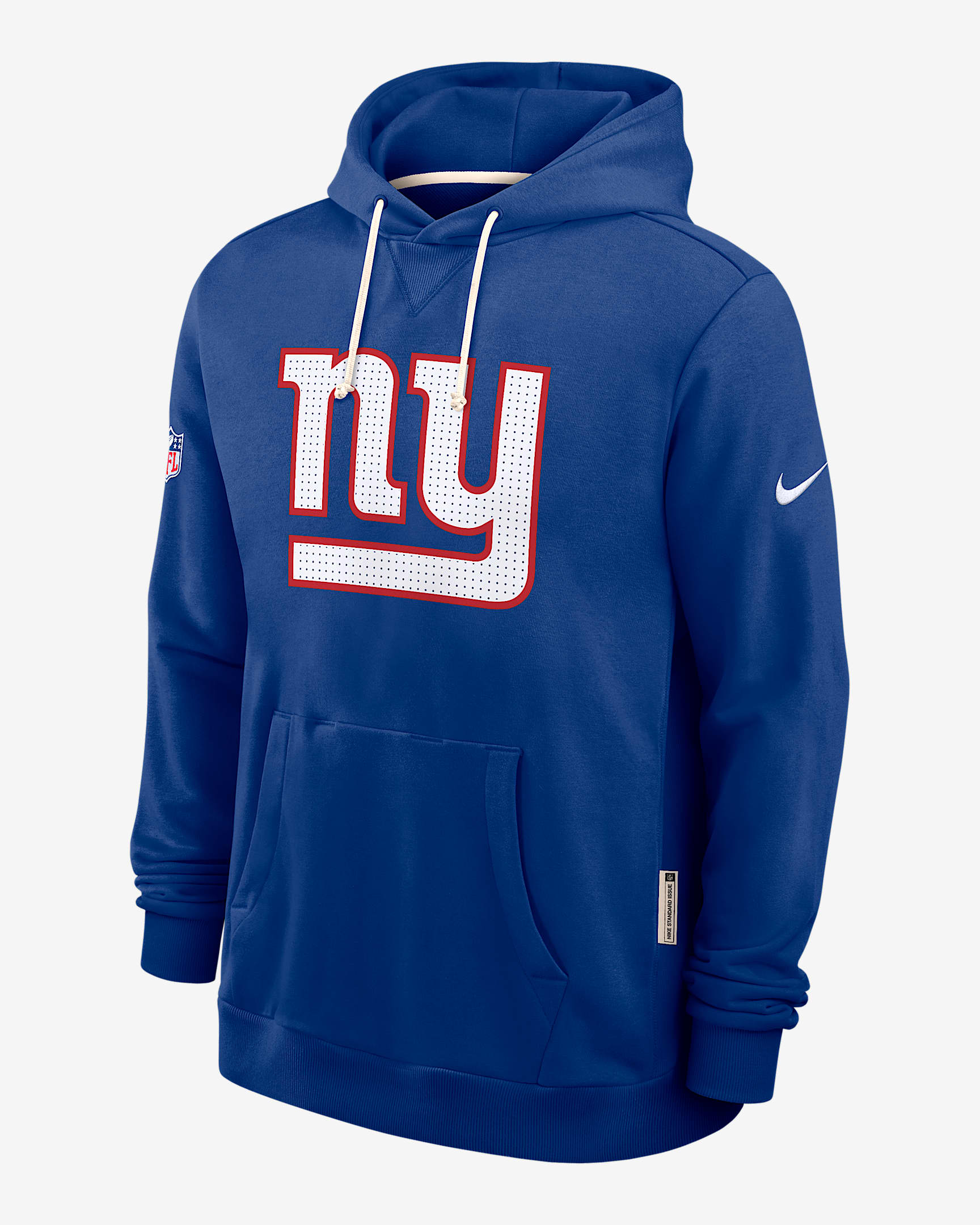 New York Giants Initial Home Sideline Men's Nike Dri-FIT NFL Pullover Hoodie - Rush Blue