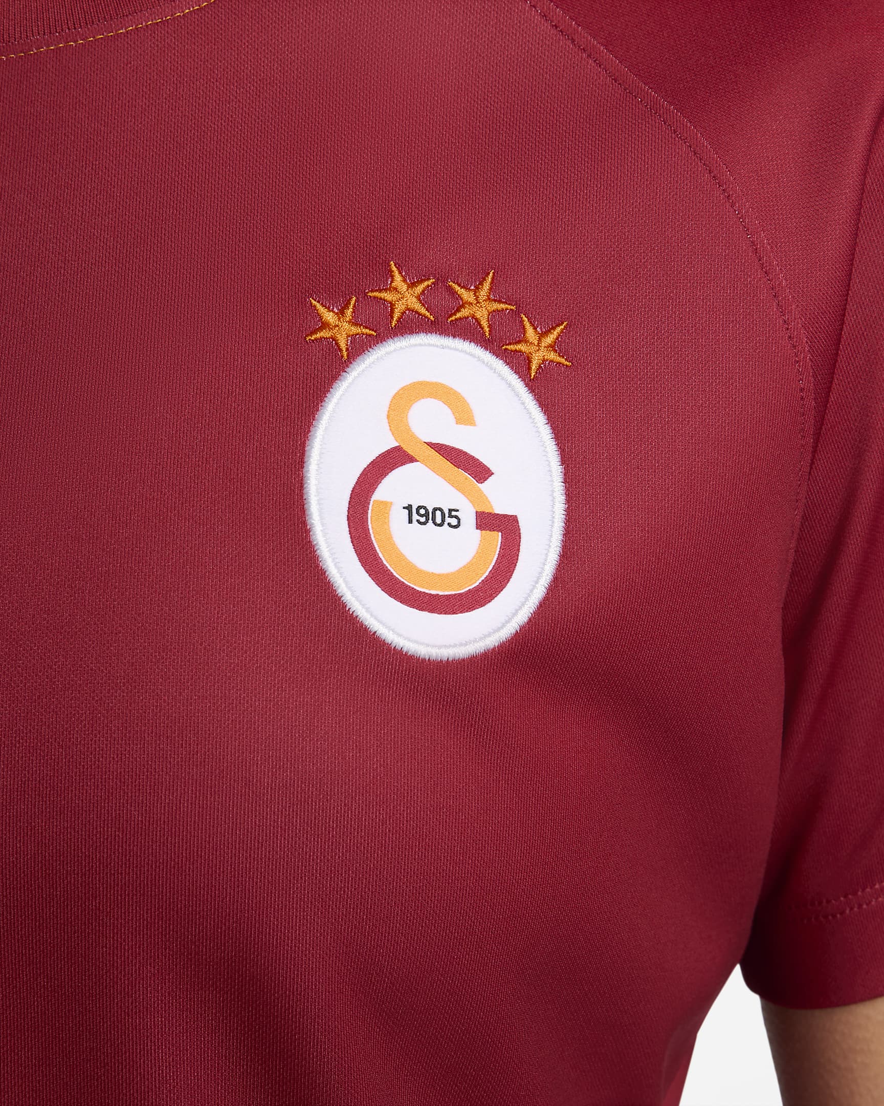 Galatasaray 2023/24 Home Women's Nike Dri-FIT Short-Sleeve Football Top - Vivid Orange/Pepper Red/Pepper Red