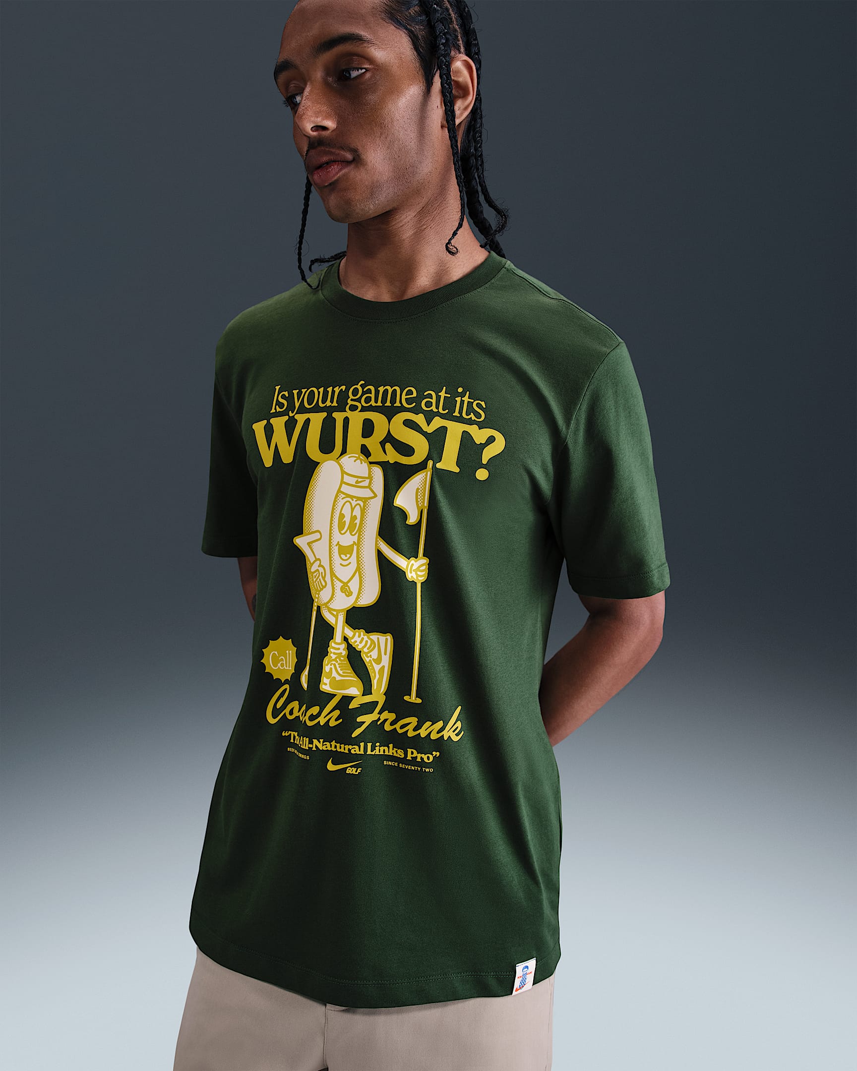 Playera de golf Nike para hombre - Abeto