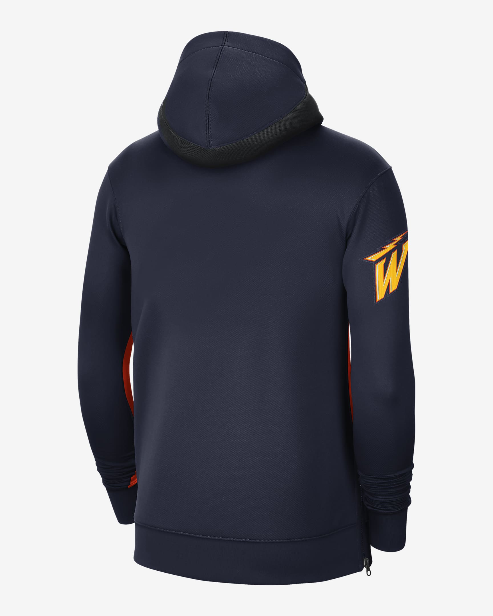 Golden State Warriors Showtime City Edition Men's Nike Therma Flex NBA Hoodie - College Navy/Team Orange/Amarillo/White