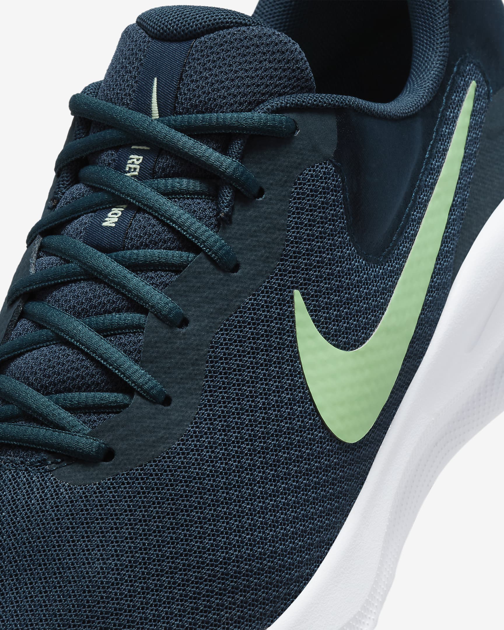 Nike Revolution 7 Men's Road Running Shoes - Armory Navy/Photon Dust/Jade Horizon/Vapor Green