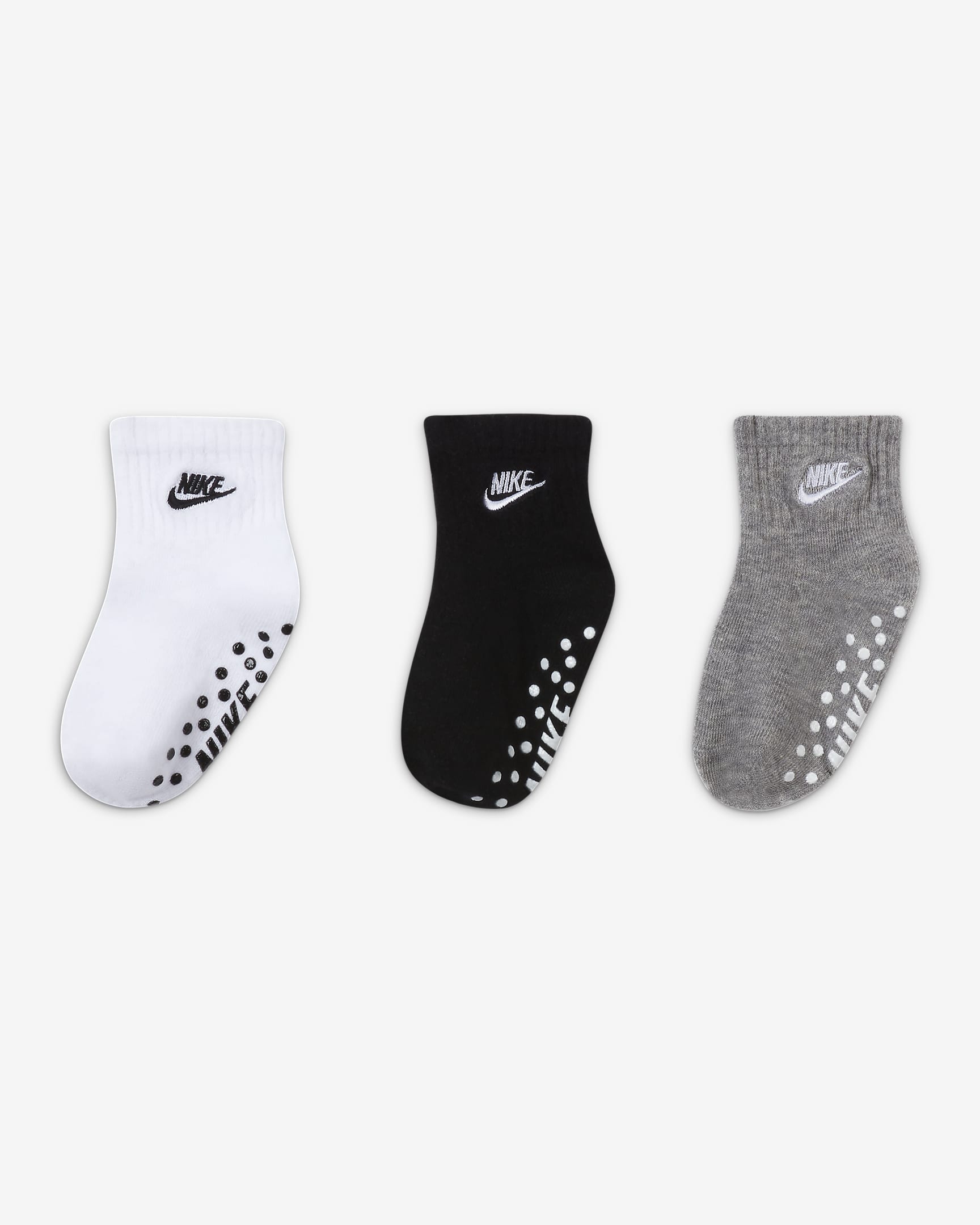 Calcetines adherentes para bebé Nike (3 pares). Nike.com