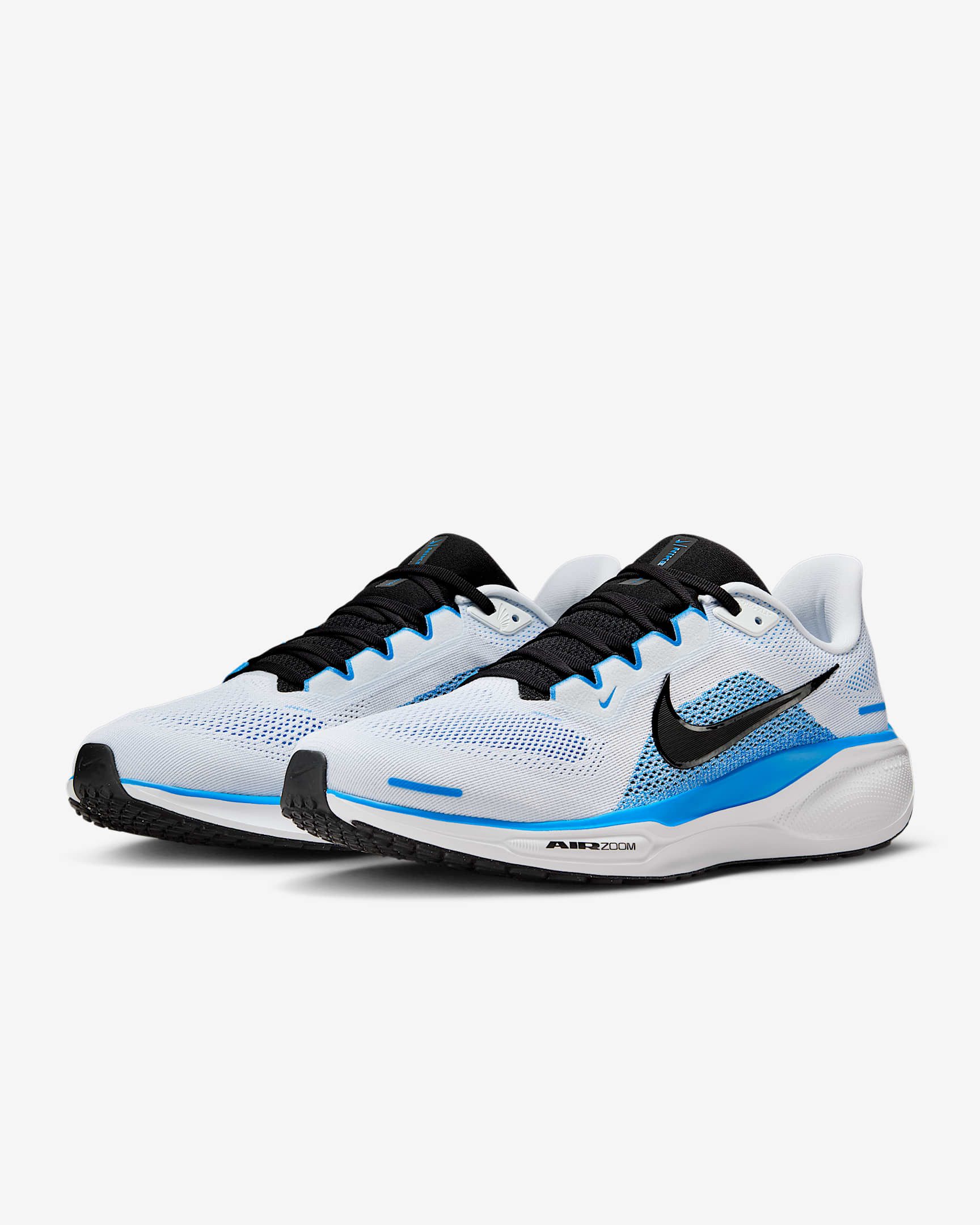 Nike Pegasus 41 Men's Road Running Shoes - White/Blue Hero/Black