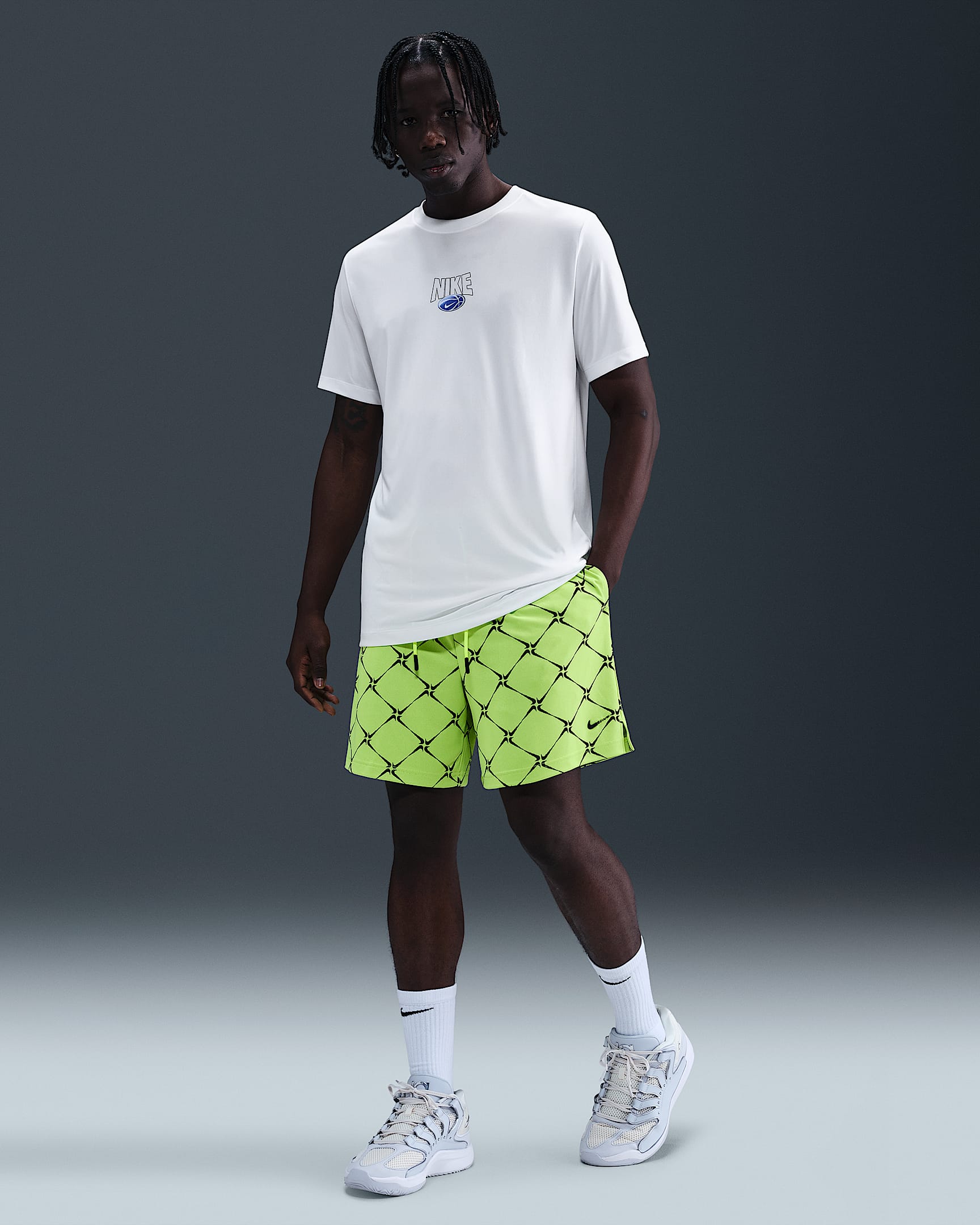Nike Men's Dri-FIT 15cm (approx.) Basketball Shorts - Volt/Black/Black