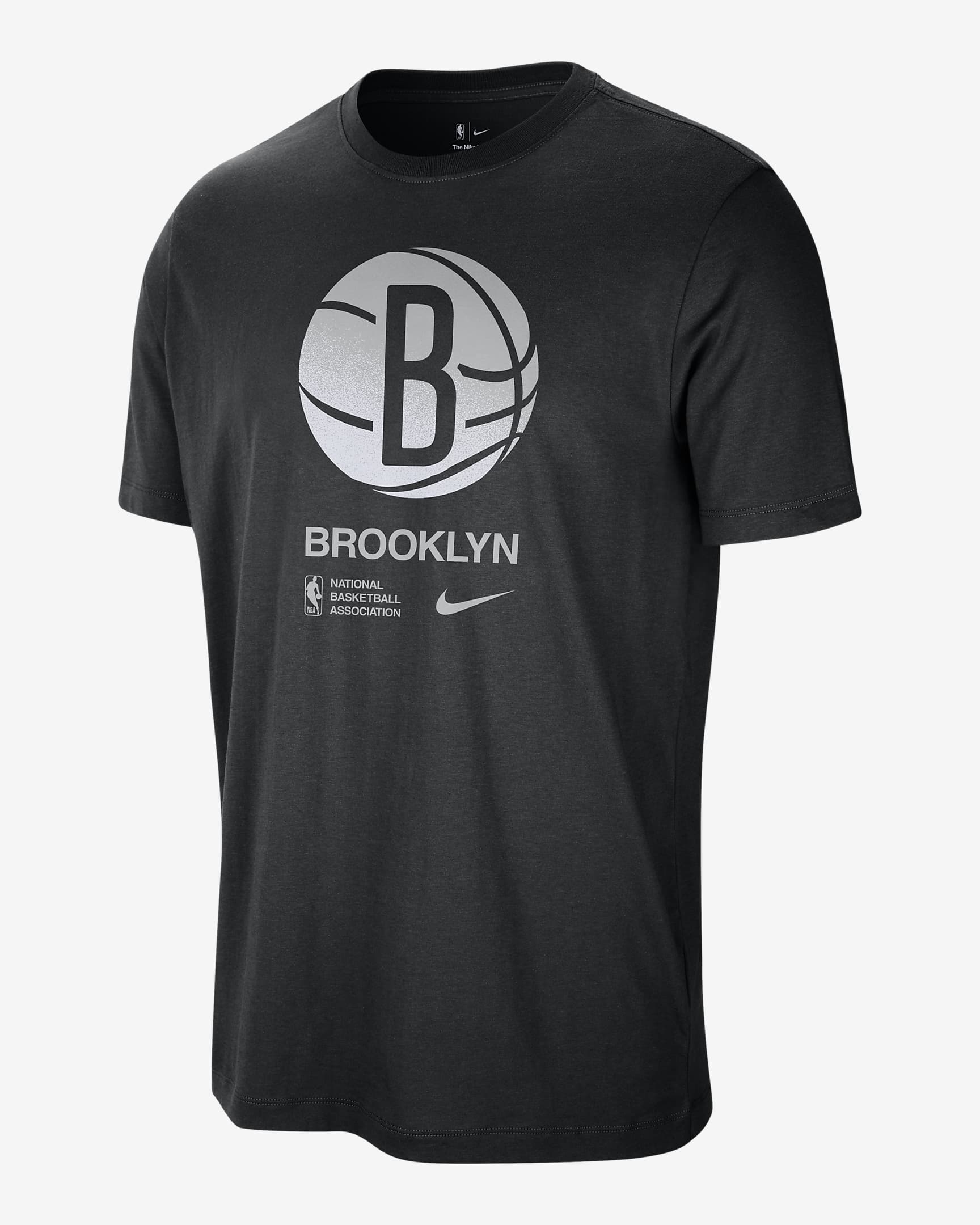 T-shirt NBA Nike Brooklyn Nets Courtside para homem - Preto